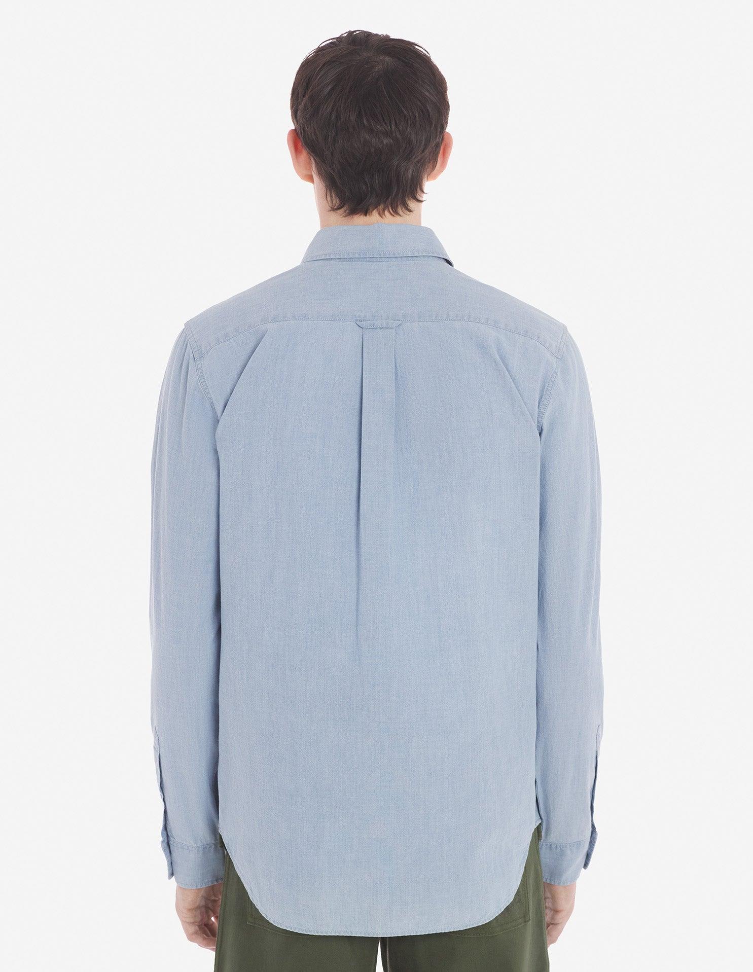 Maison Kitsuné Button Down Classic Shirt With Institutional
