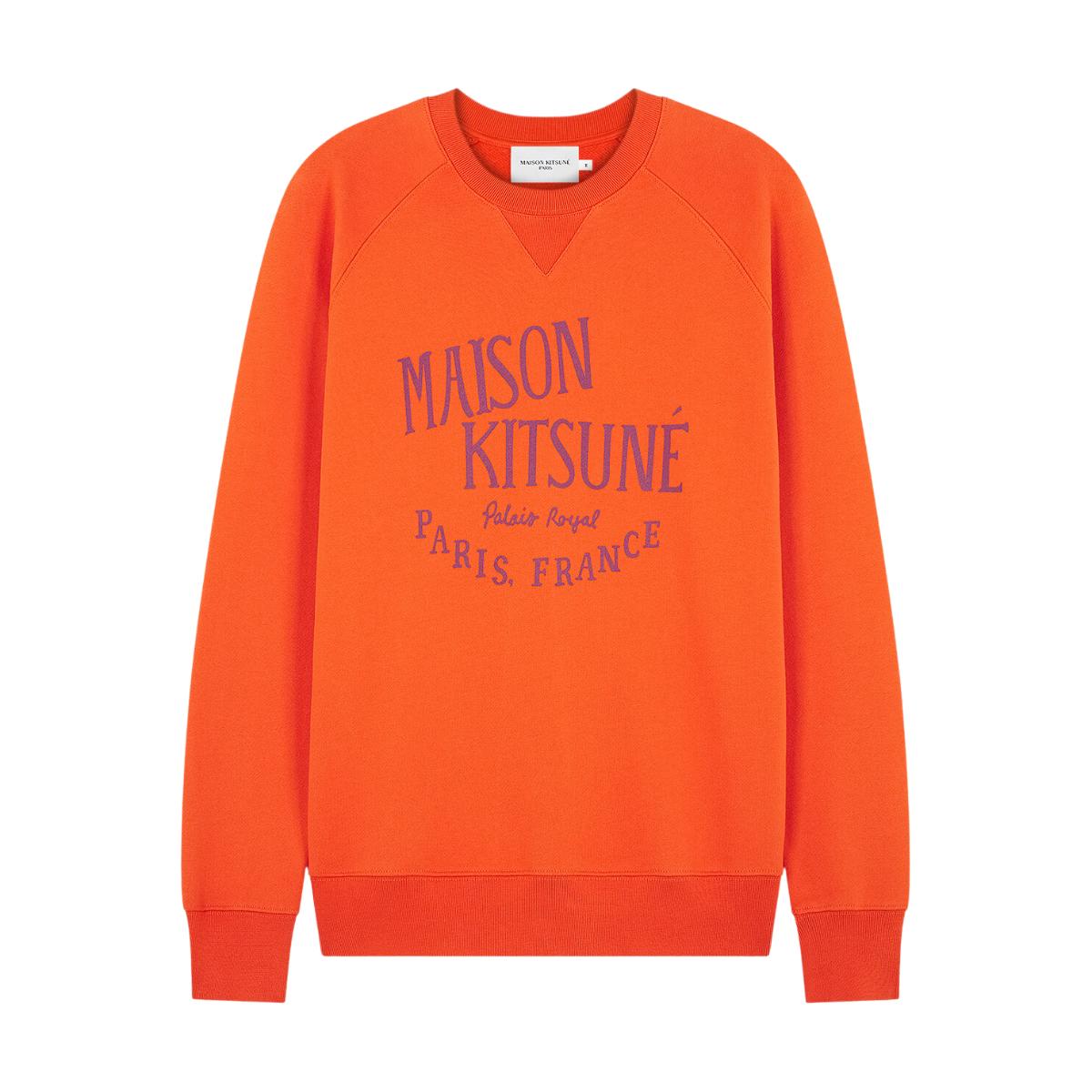 Maison Kitsuné Palais Royal Classic Sweatshirt Rust in Orange for