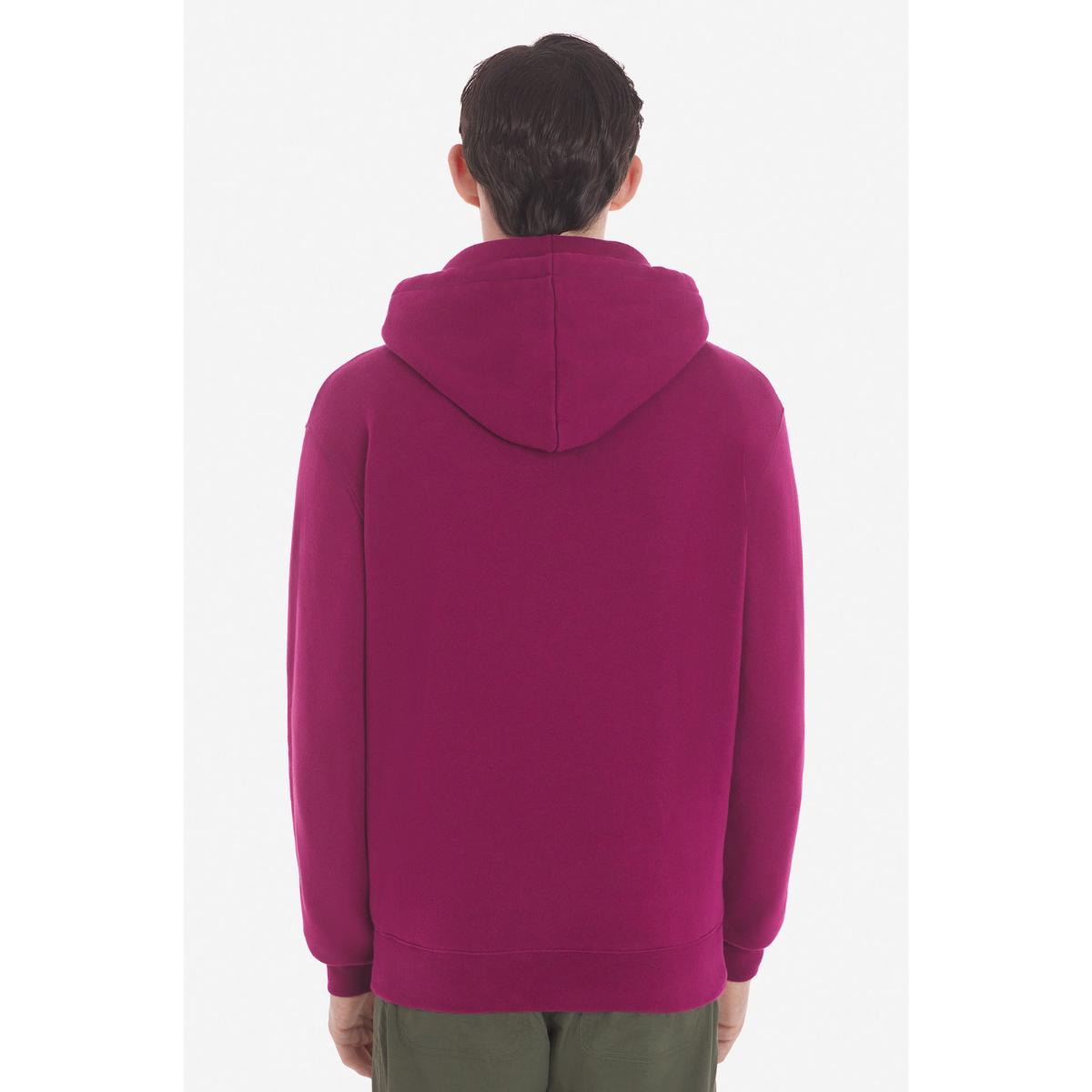 Maison Kitsuné Bold Fox Head Patch Comfort Hoodie Grape in Purple