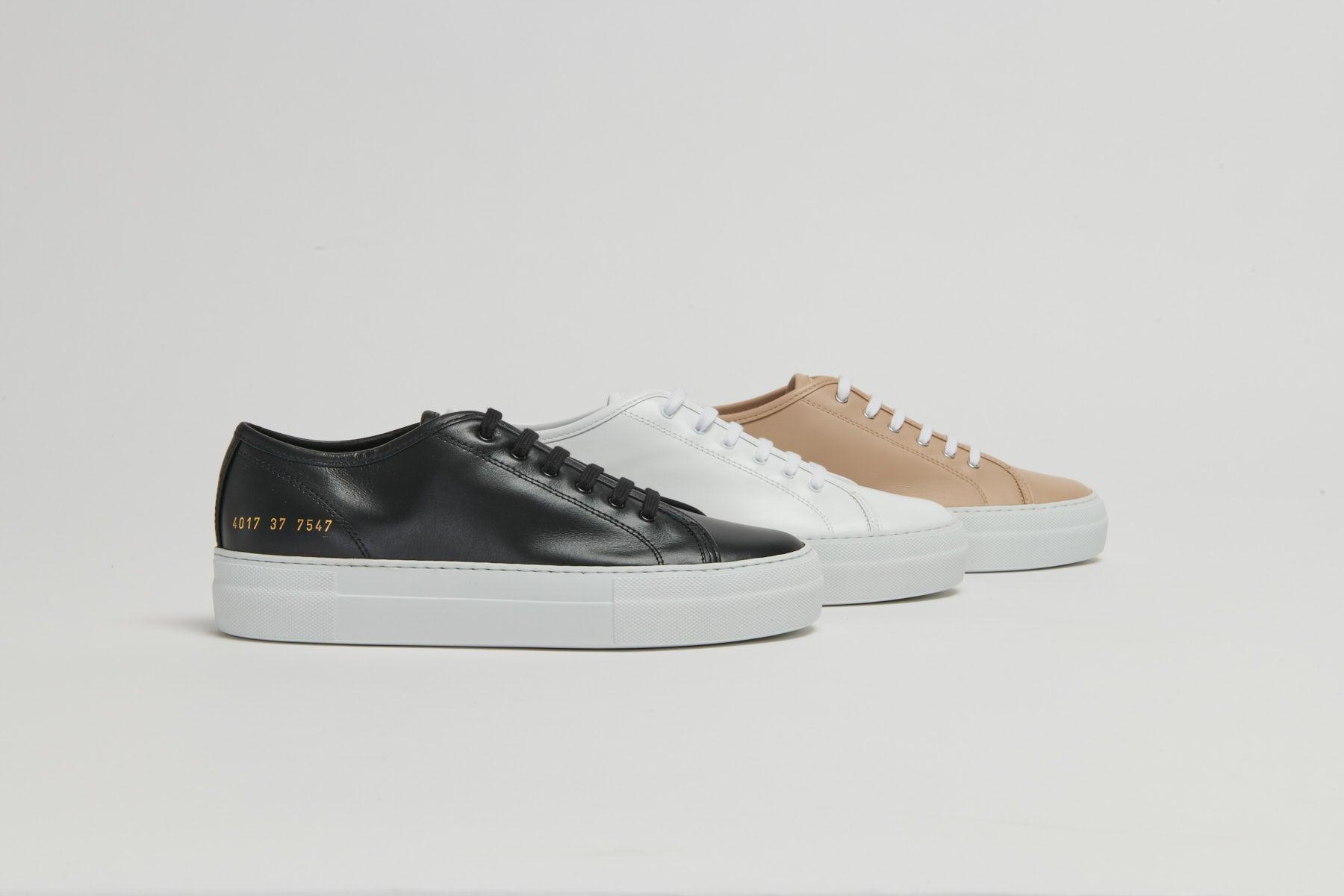 Common Projects 4017 Tournament Low Super In Leather White | Lyst
