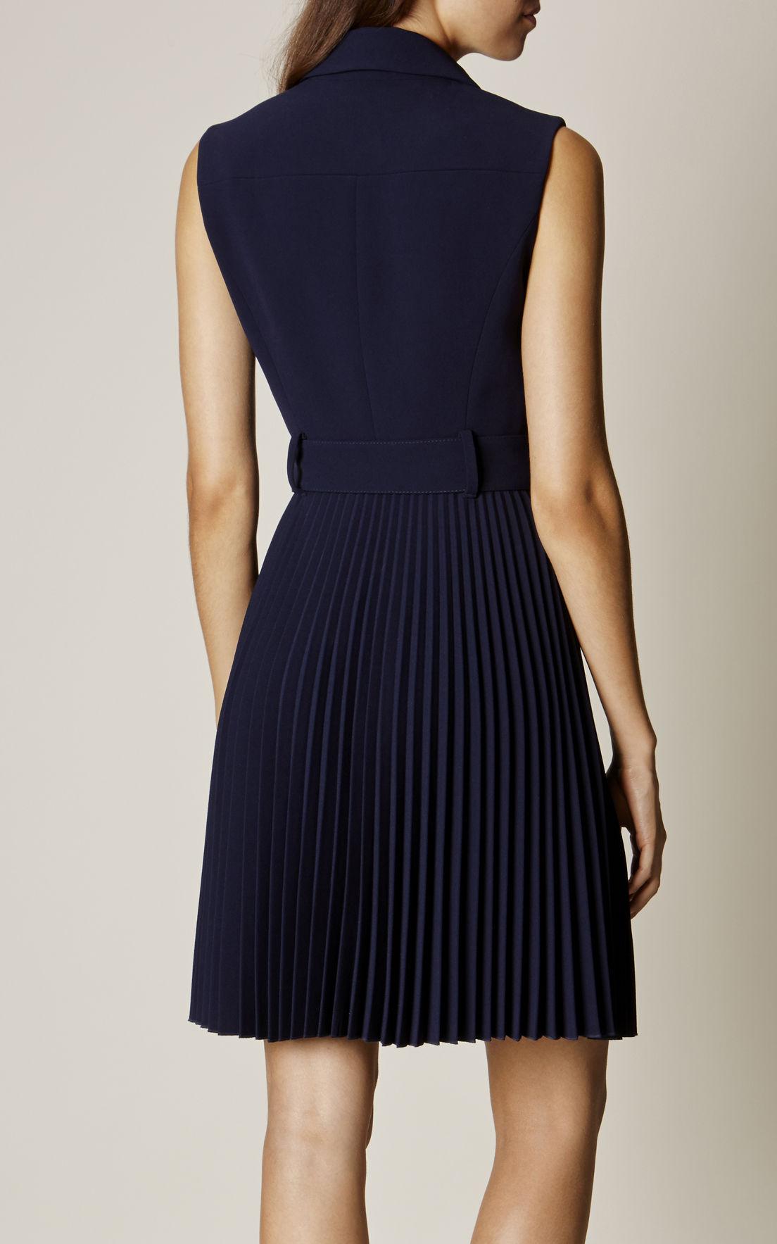 karen millen pleated trench dress