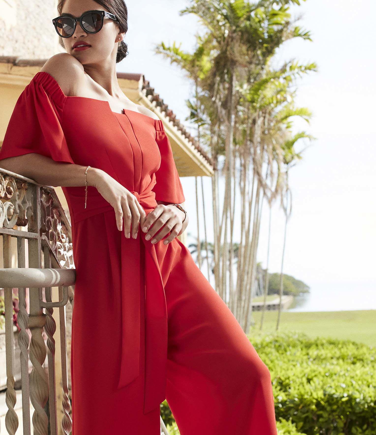 karen millen wide leg jumpsuit