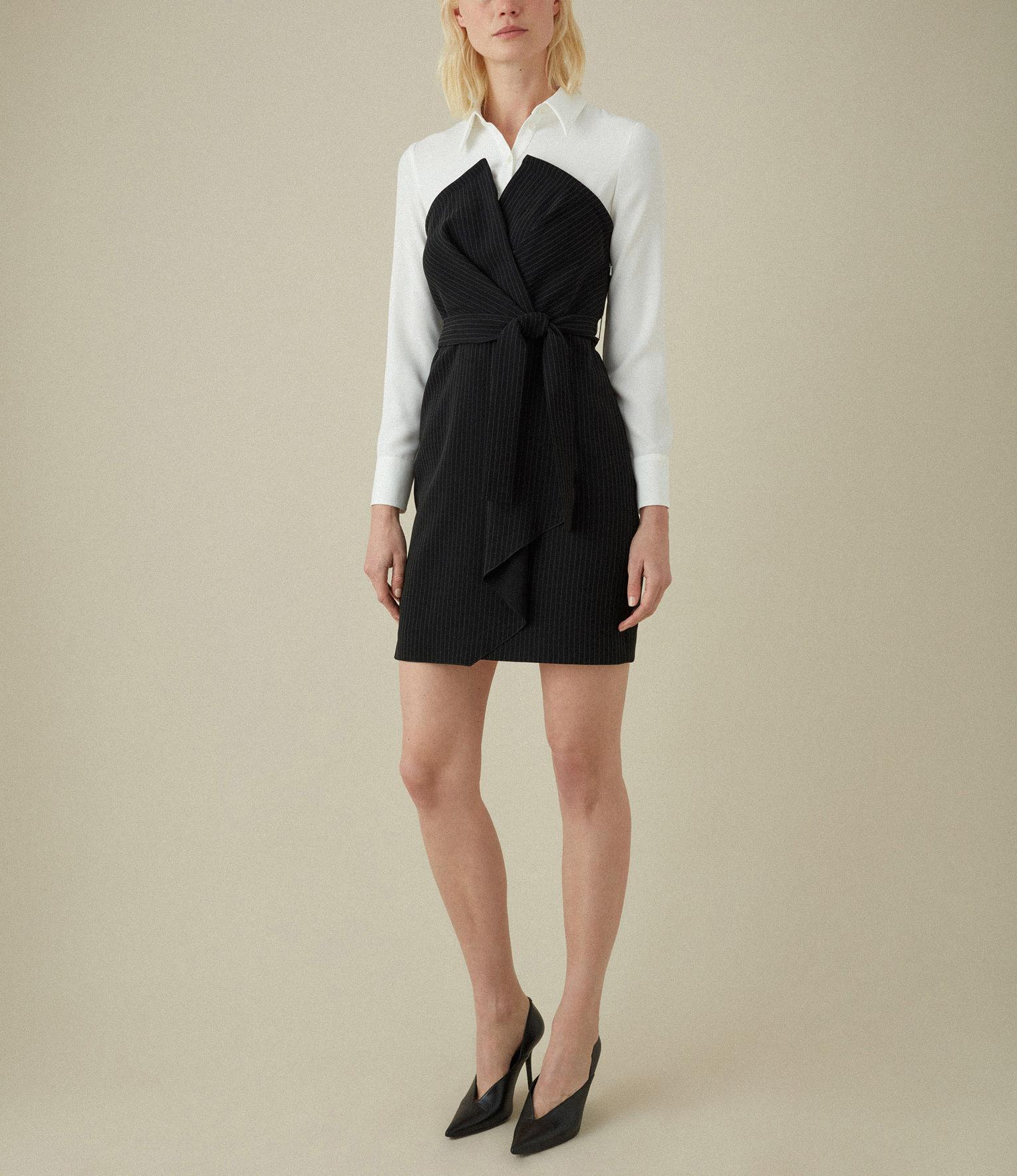 karen millen layered wrap dress