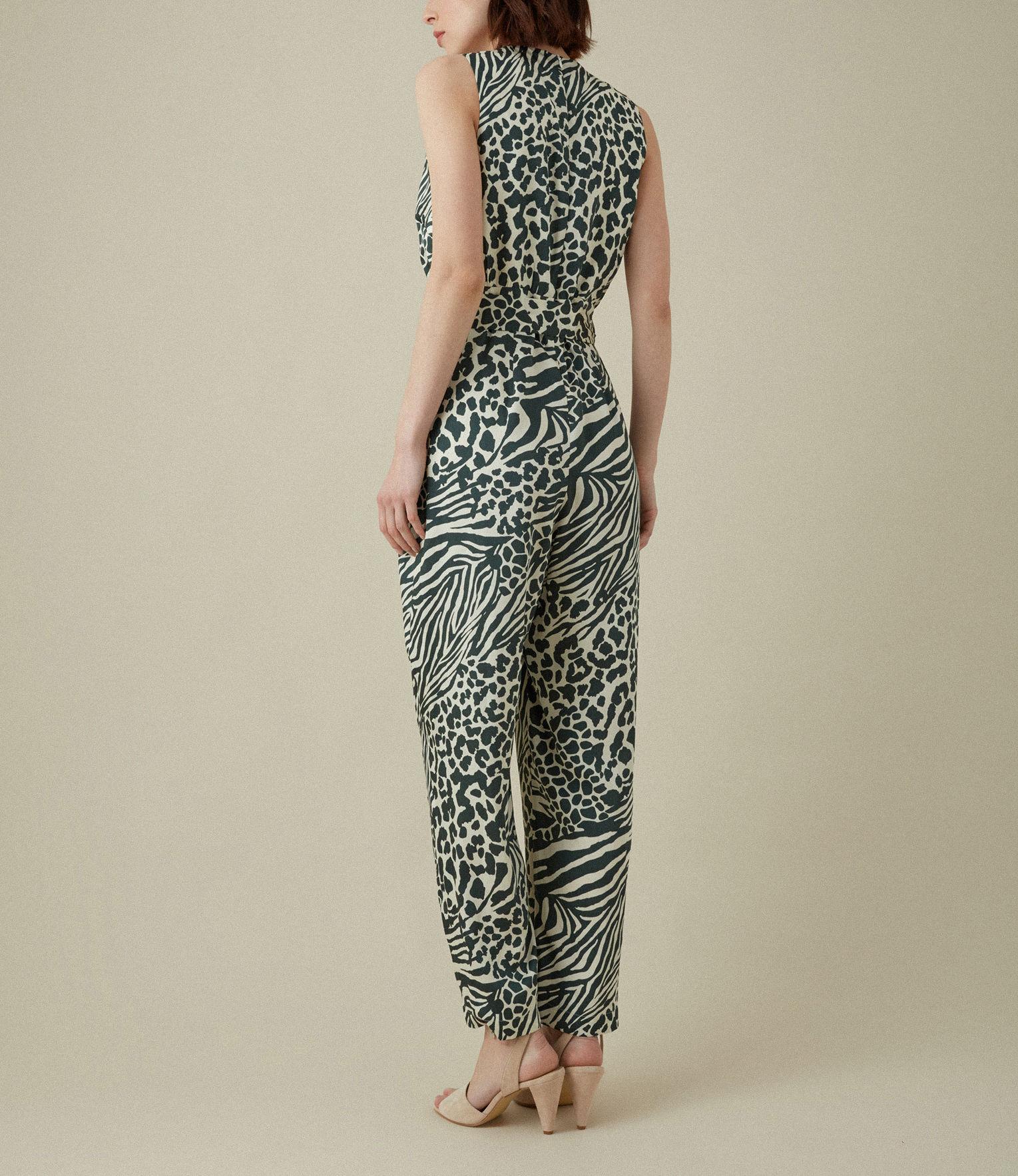 karen millen animal print jumpsuit