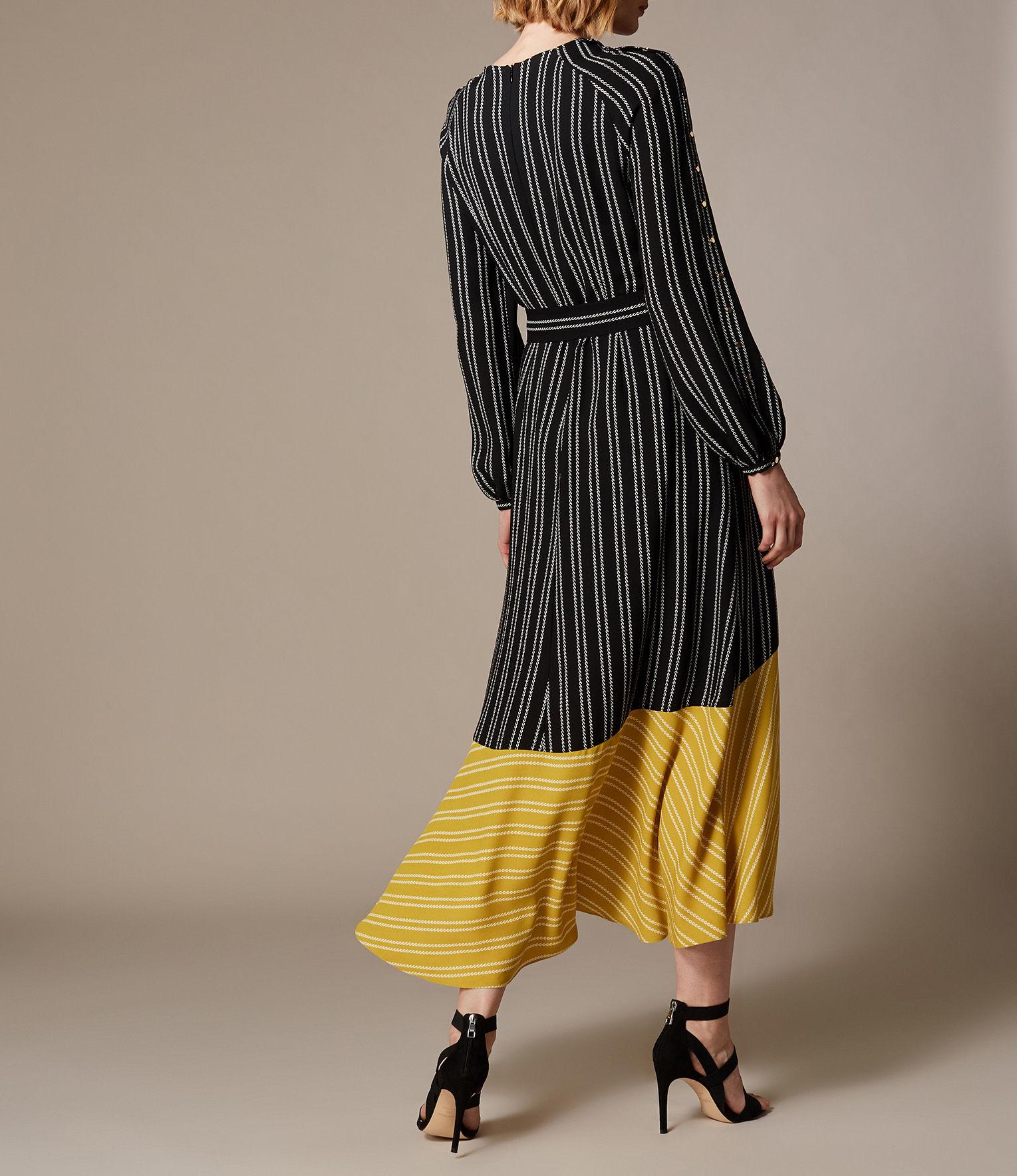 karen millen contrast hem dress