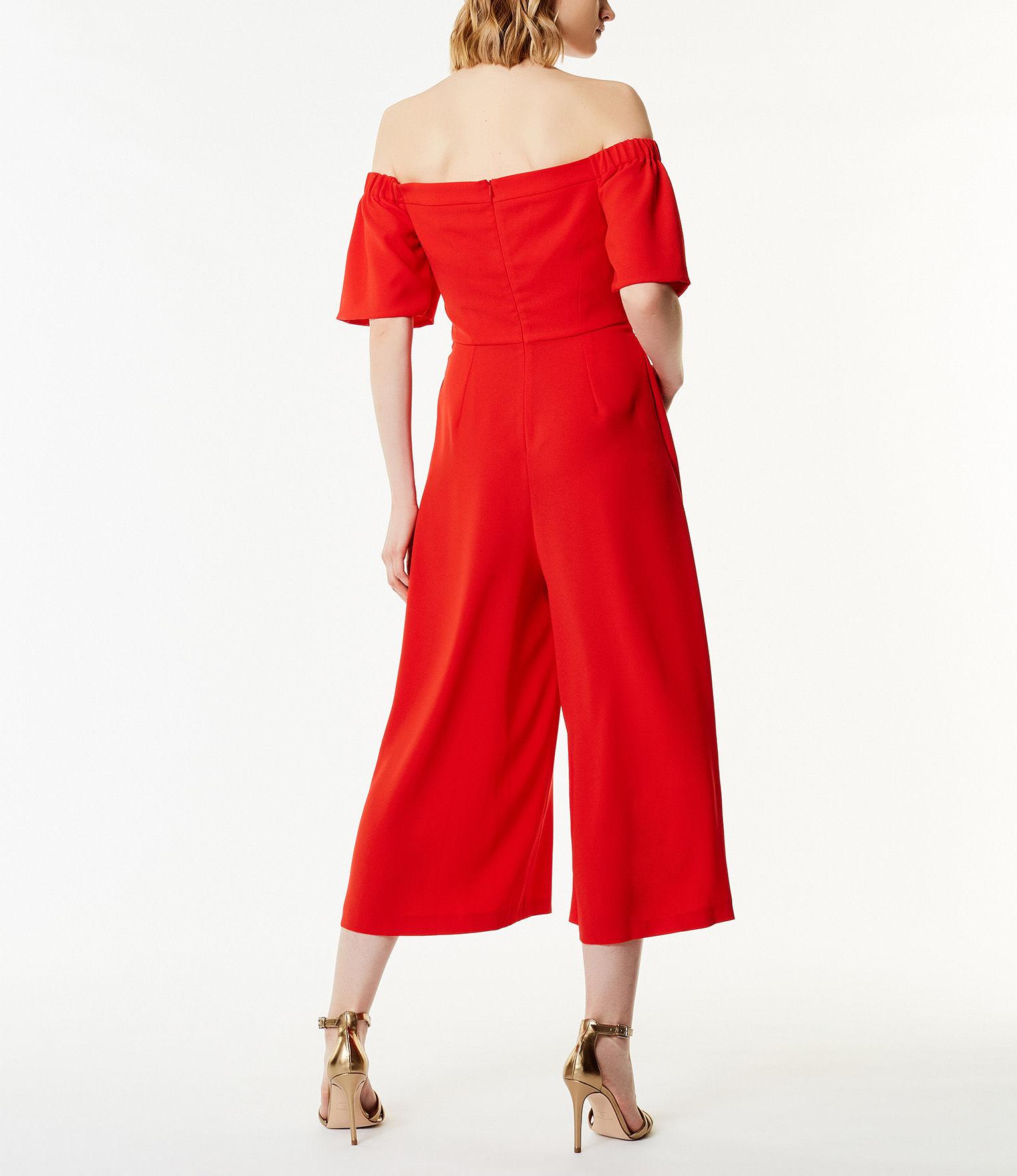 karen millen red jumpsuit