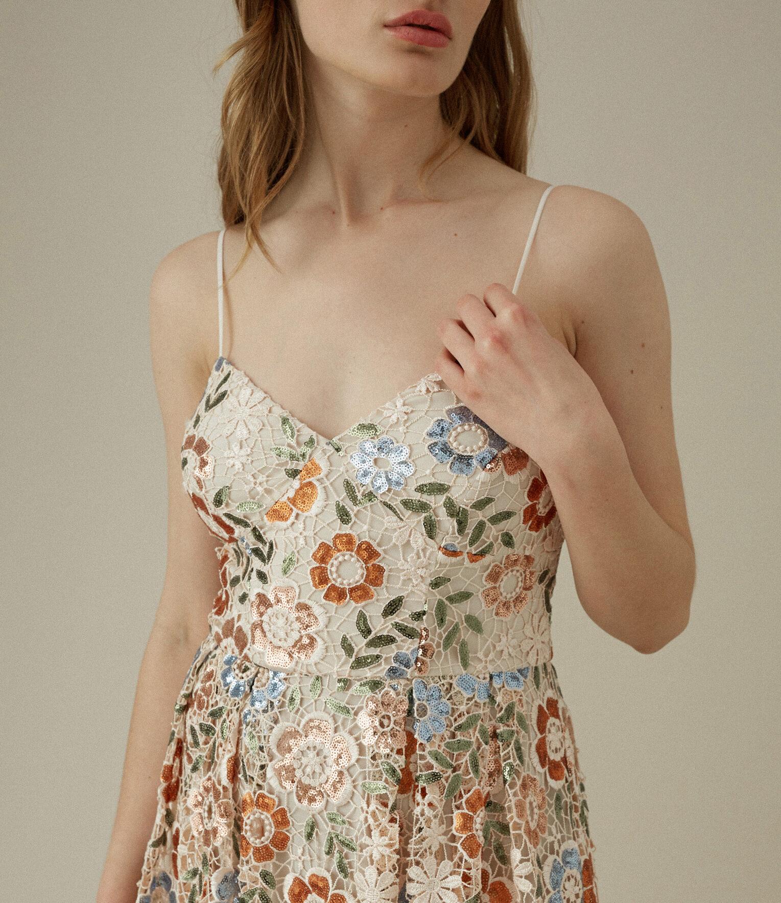 karen millen sequin lace midi dress