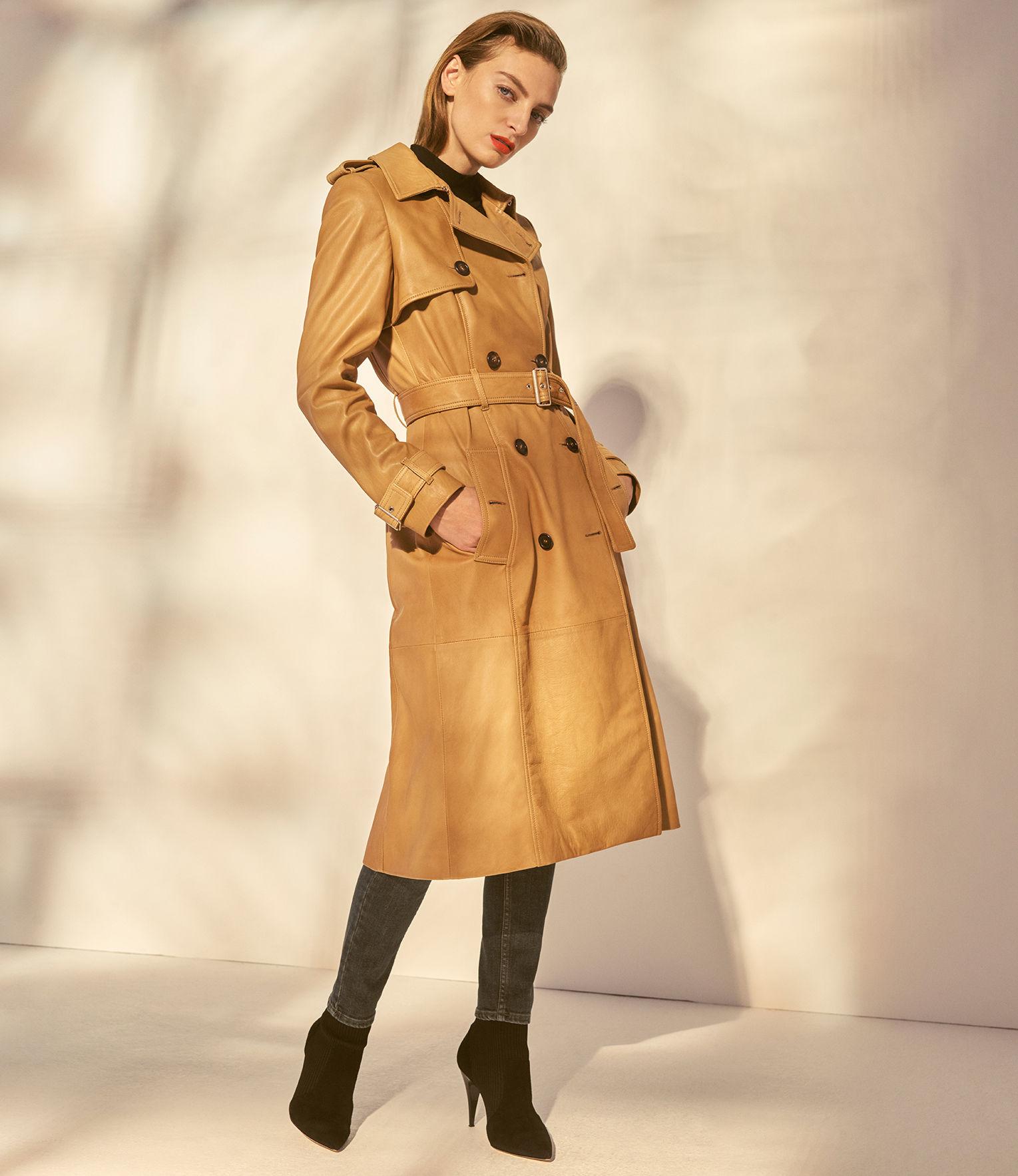 karen millen soft pleat trench