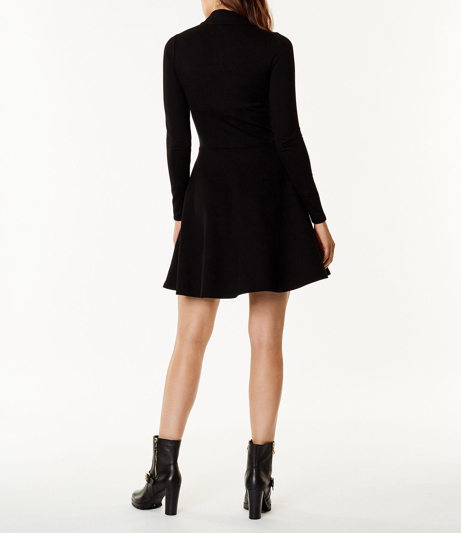 karen millen high neck zip dress
