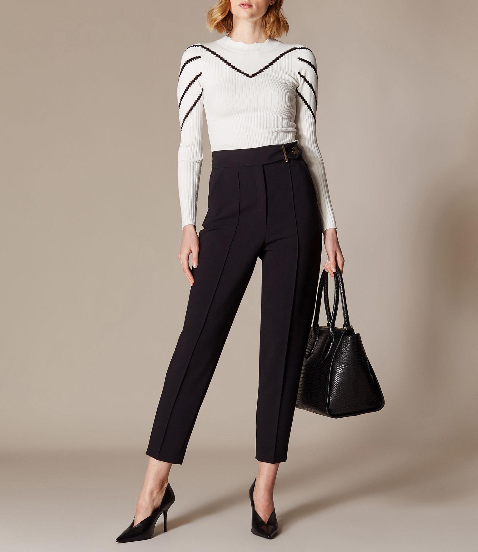 karen millen high waisted trousers