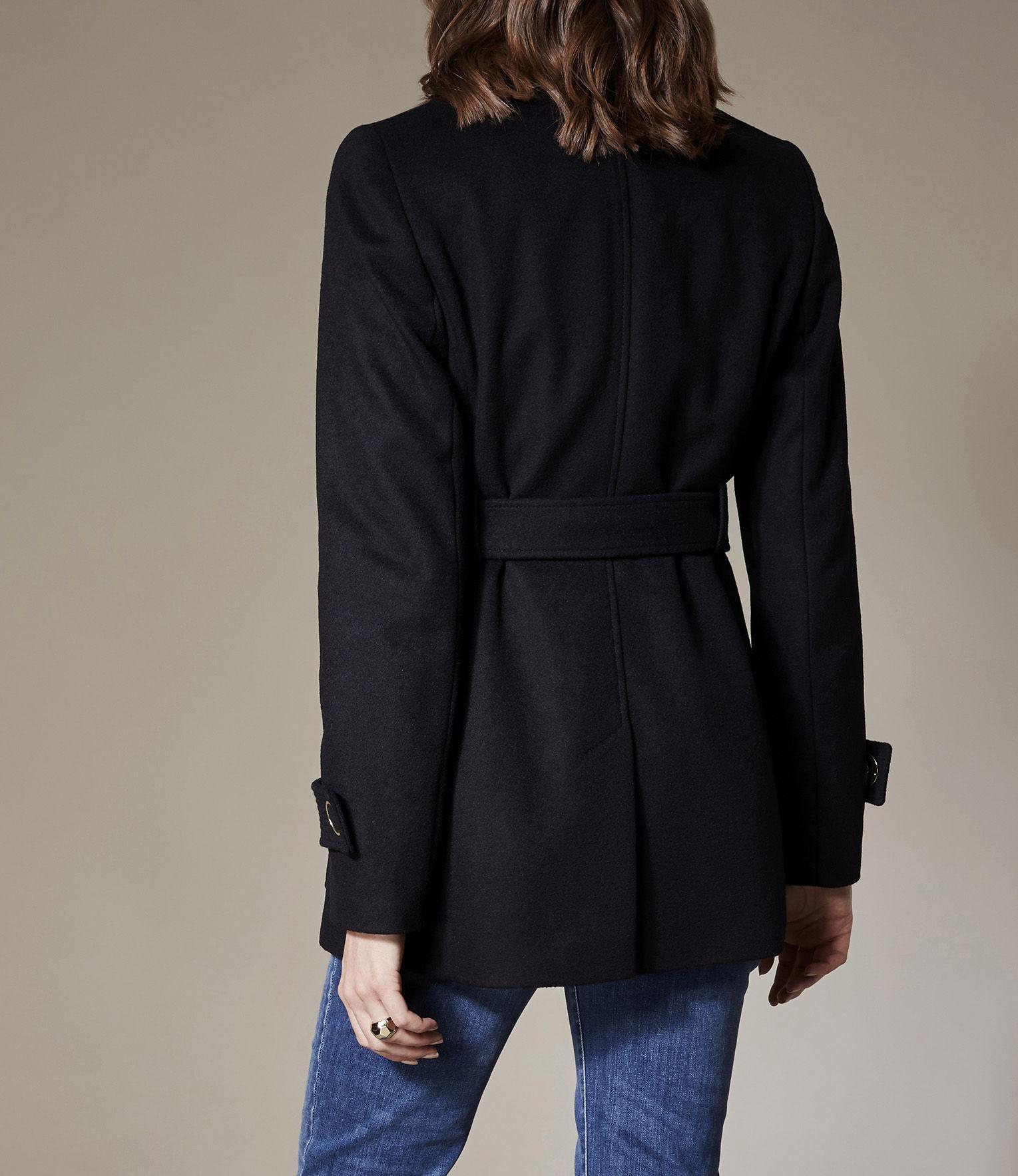 karen millen wrap waist coat