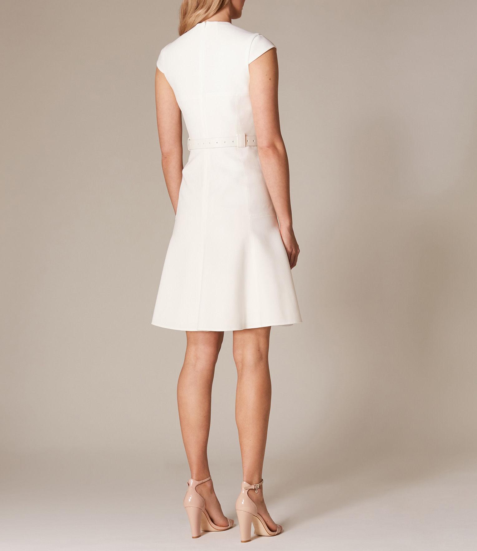 karen millen pleated hem tailored dress