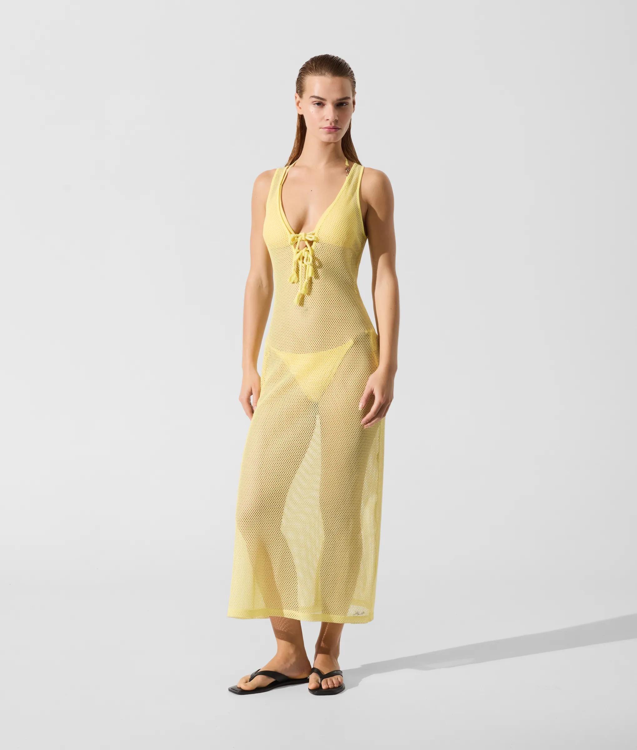 blue dress for baby girl Karl Lagerfeld Signature Beach Dress For Women In Black – Sedgars SA main image 0