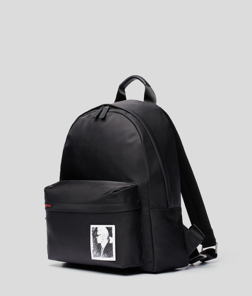 Karl Lagerfeld Synthetic Karl Legend Nylon Backpack in Black Lyst