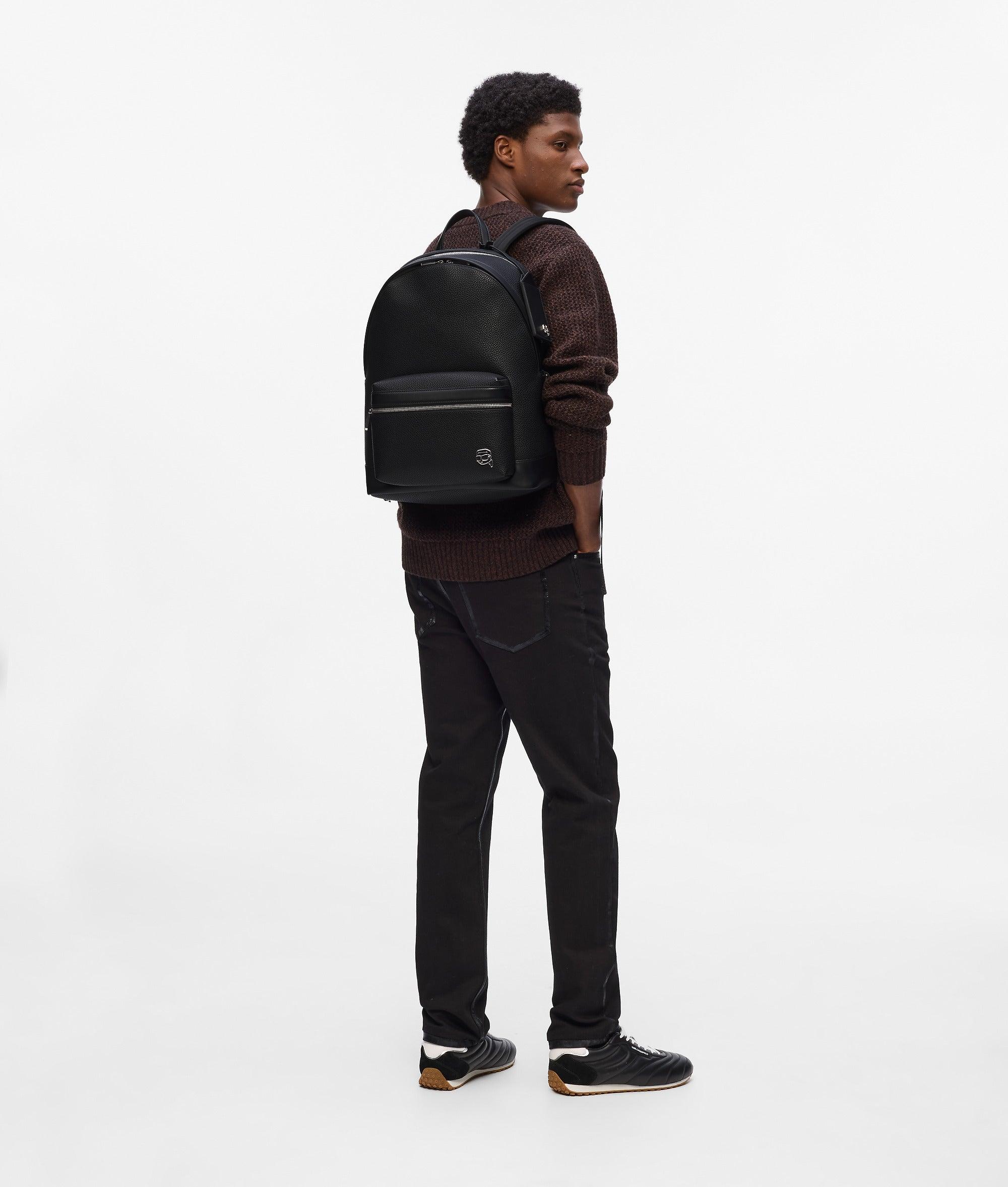 Karl Lagerfeld Ikon Outline Rucksack, Herren, Größe in Schwarz für