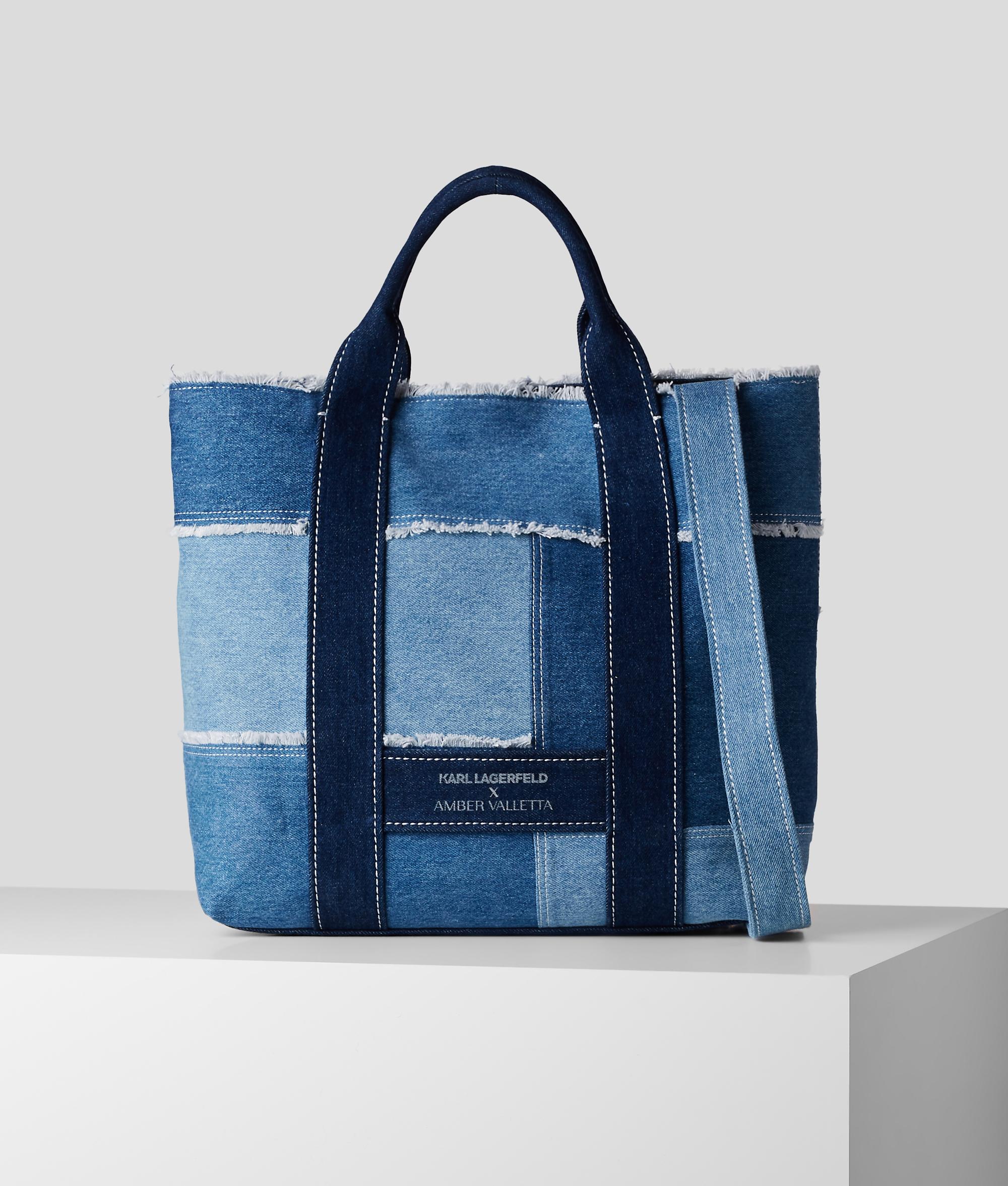 Cabas En Jean Karl X Amber Valletta Karl Lagerfeld en coloris Bleu | Lyst