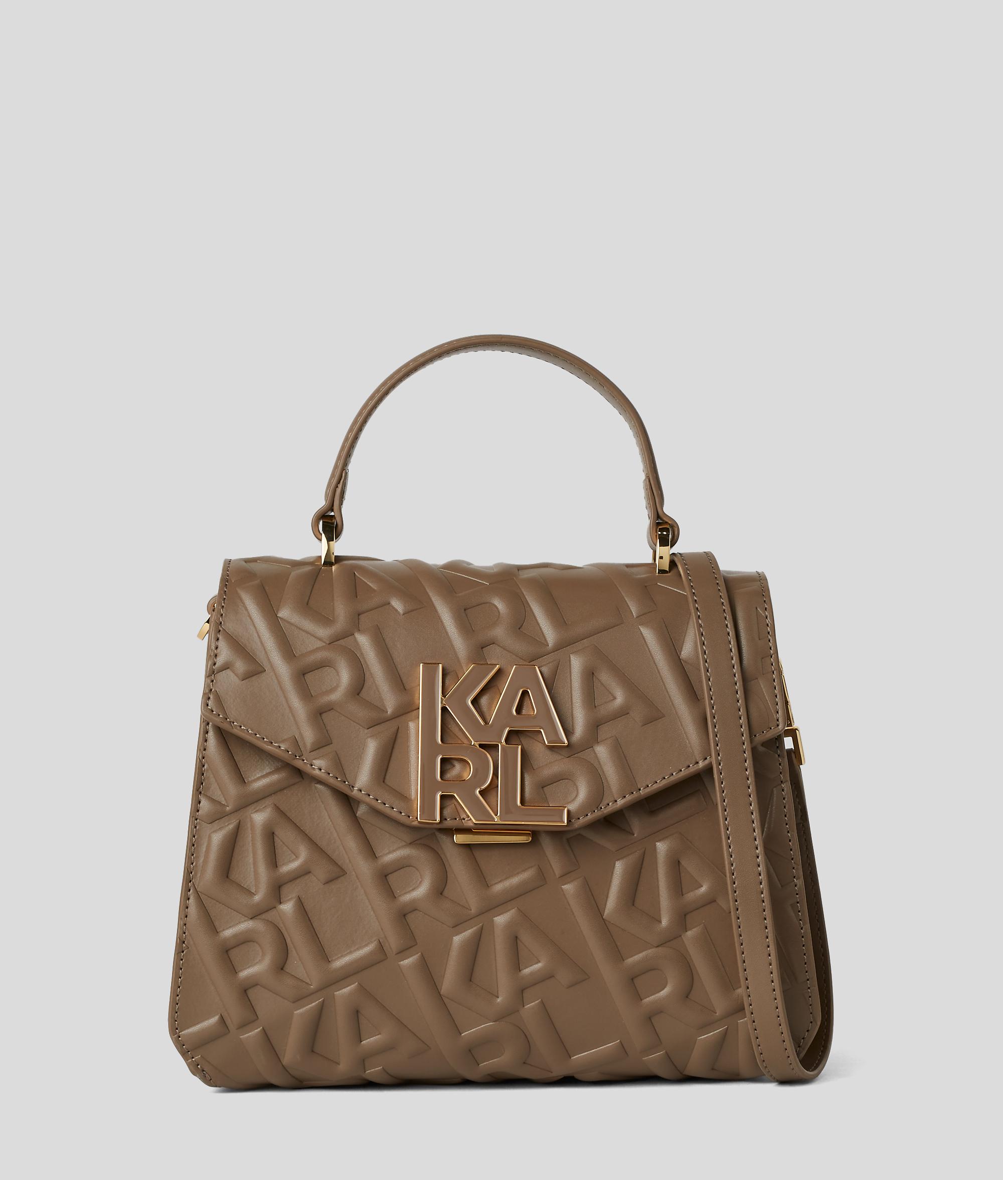 KARL LAGERFELD K/karl Logo Top-handle Bag in Brown | Lyst UK