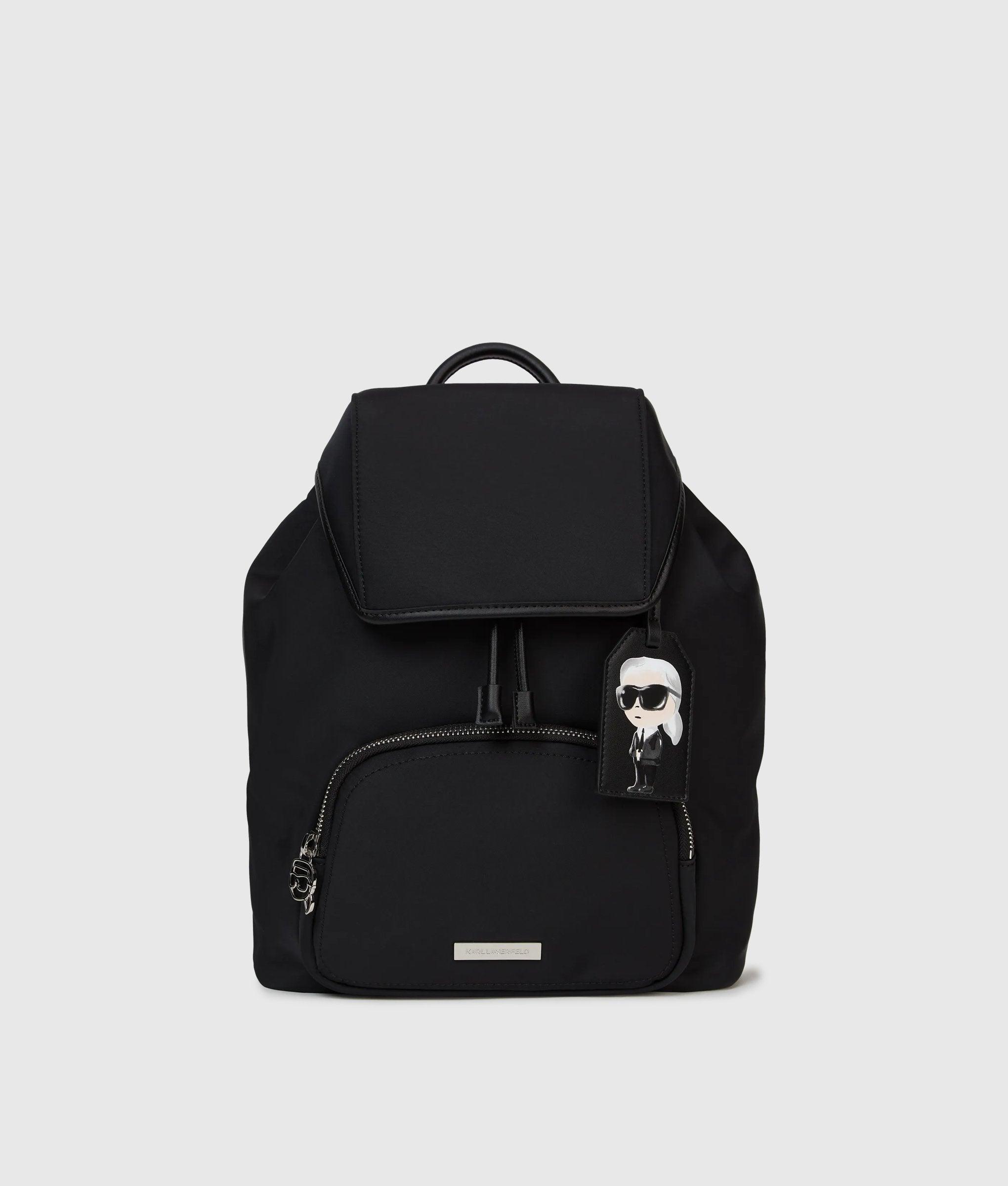 Karl Lagerfeld Black Backpack with Iconic Patch Maybelle Choupette Backpack | Backpacks & Belt Bags | Karl  main image 3
