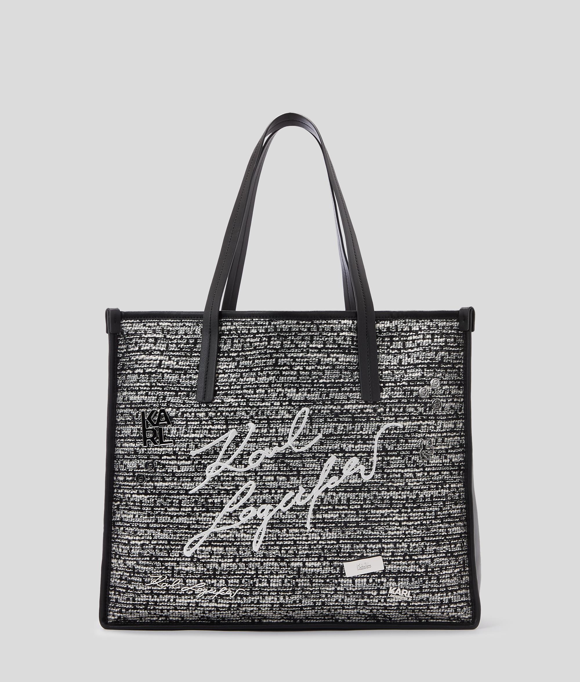 Karl Lagerfeld K/style Bouclé Tote Bag in Black Lyst UK