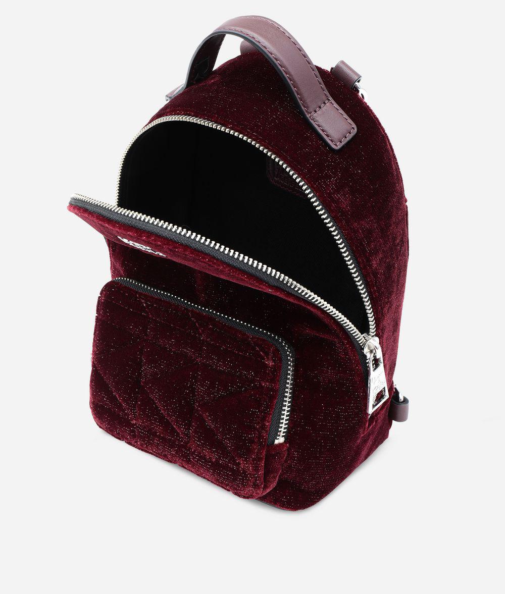 Karl Lagerfeld Karl X Kaia Glitter Velvet Mini Backpack Lyst