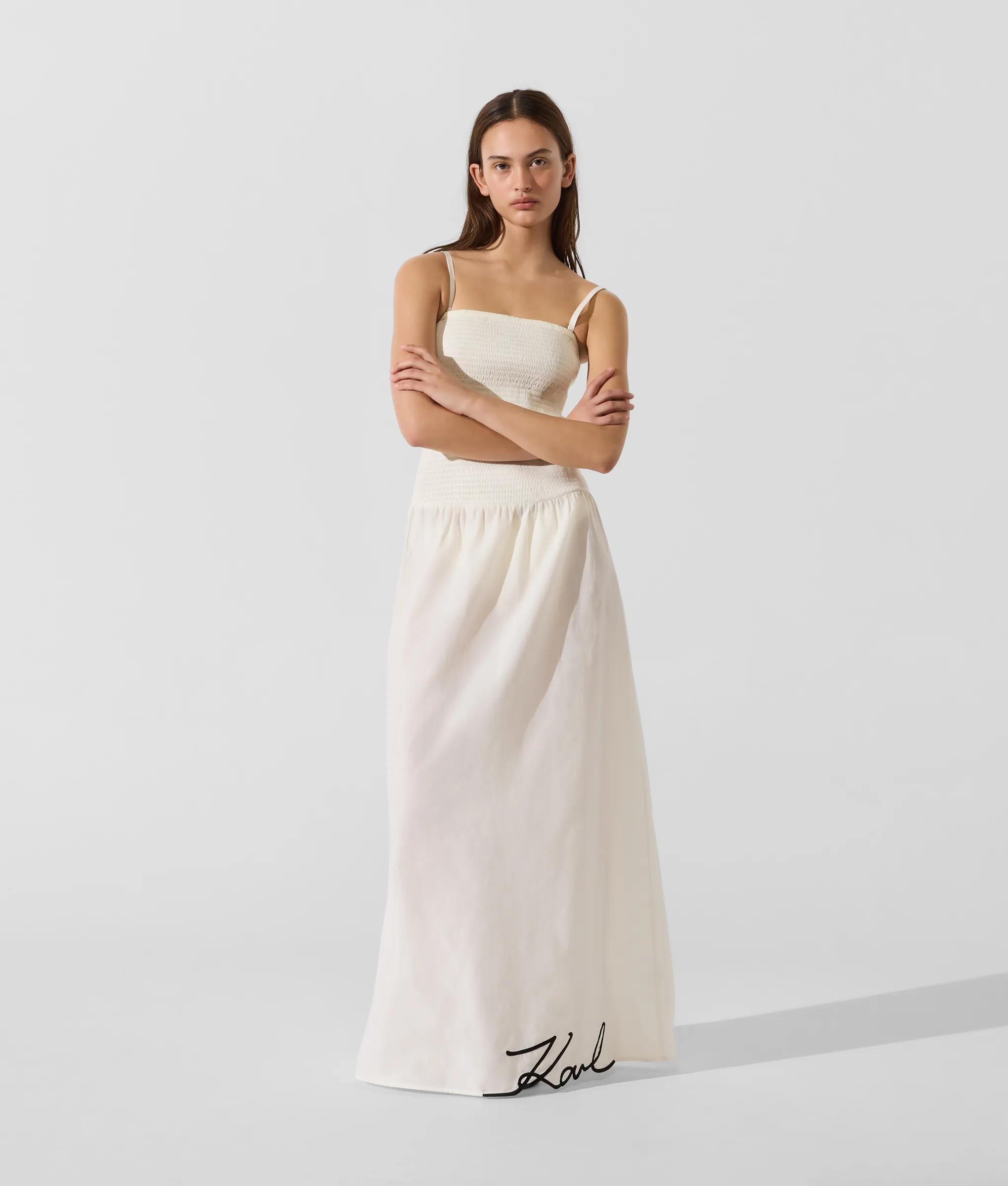knee length dresses for ladies Karl Lagerfeld Fendi Red Silk Strapless Evening Dress w Bolero Jacket –  Modig main image 1
