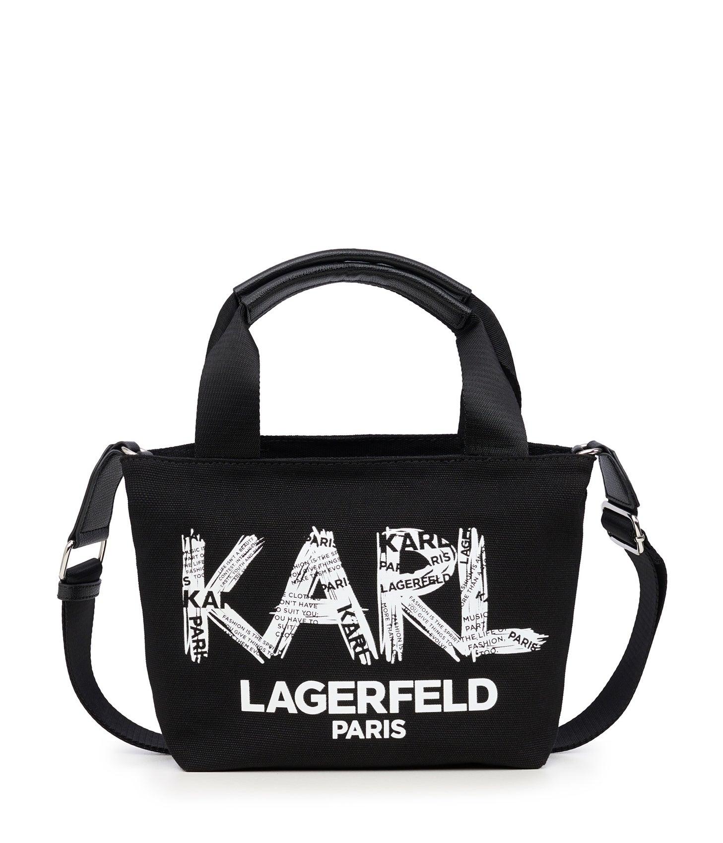 Karl Lagerfeld | Women's Kristen Canvas Crossbody Bag | Black