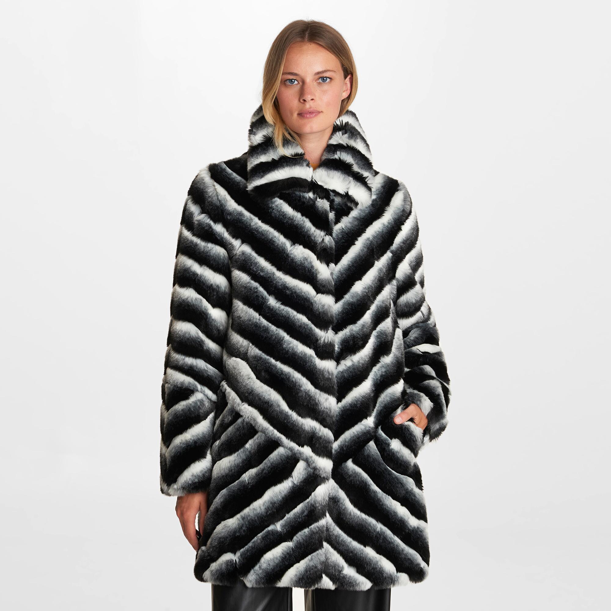 faux chinchilla jacket