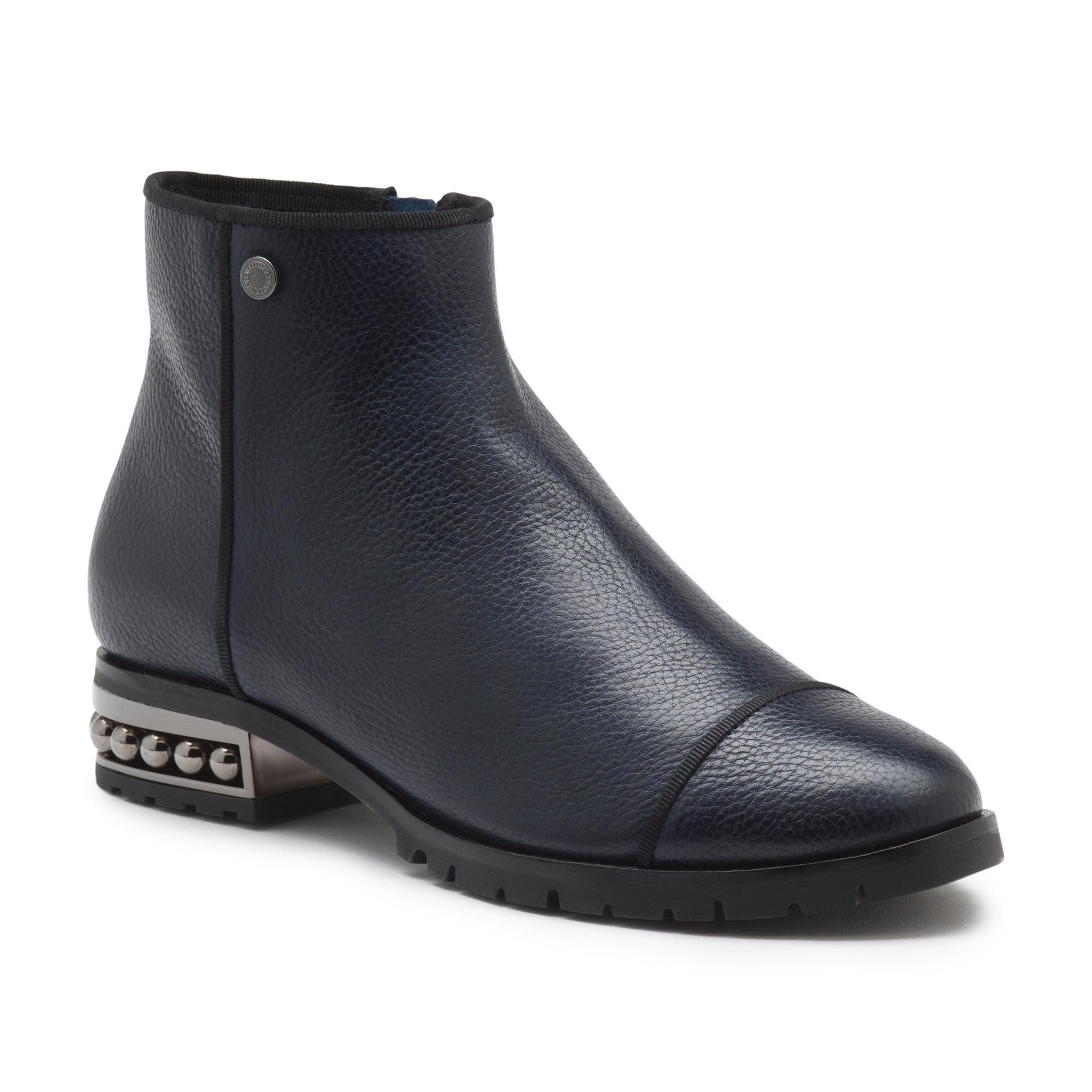 Karl lagerfeld paris safia studded leather ankle boots Clearance