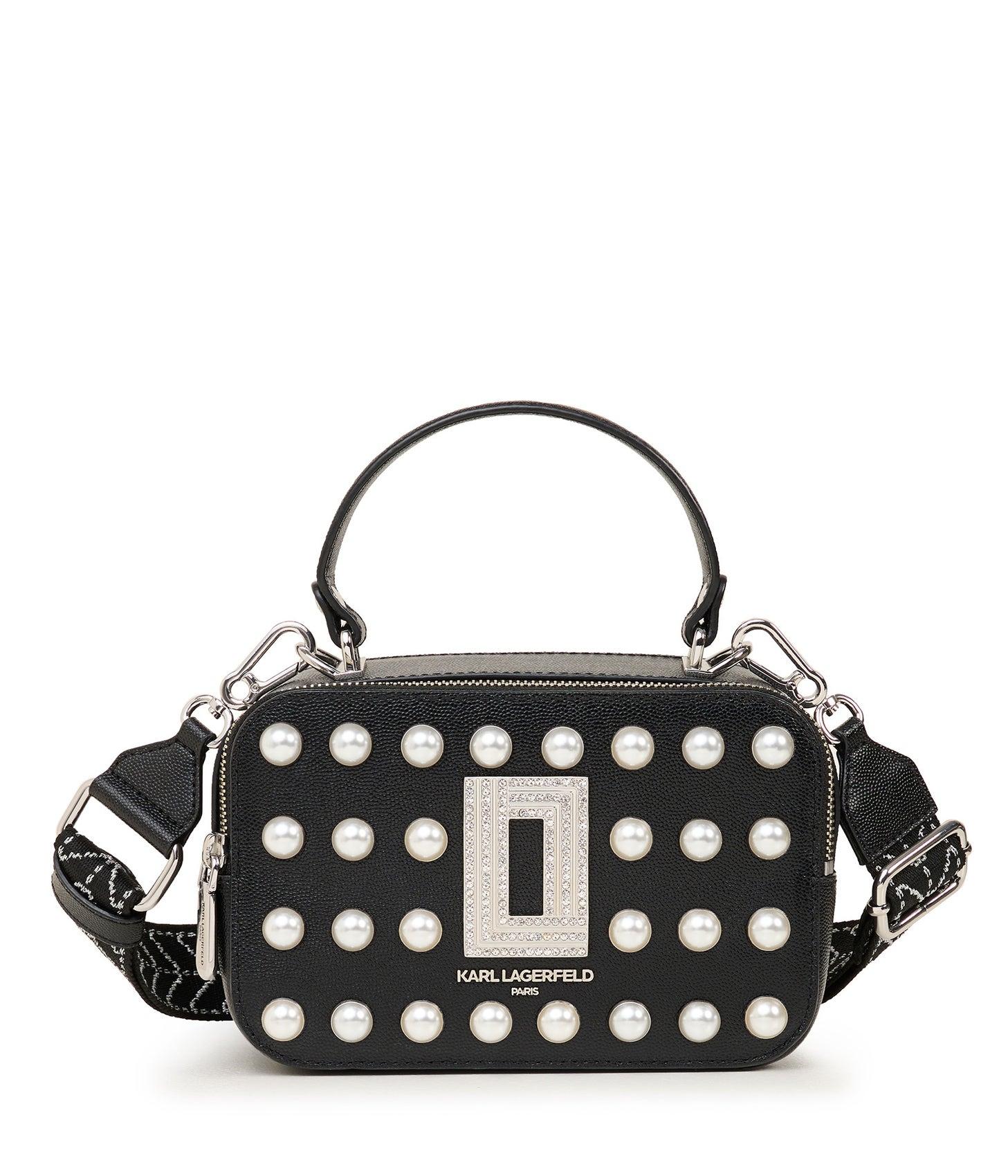 Karl Lagerfeld Women's Simone Camera Bag Black/pearl Lyst