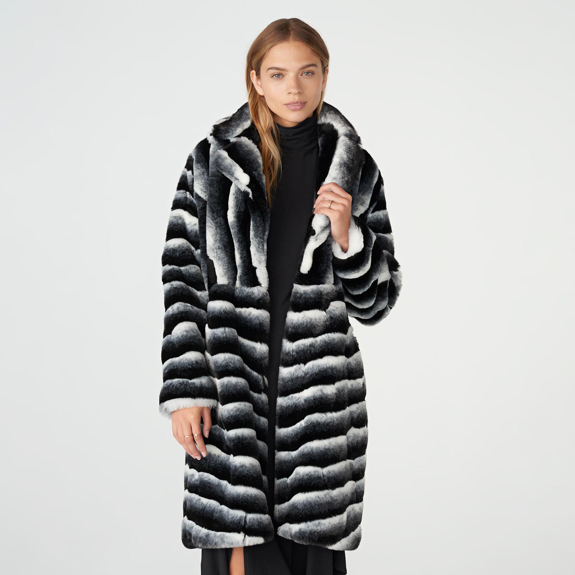 fake chinchilla coat