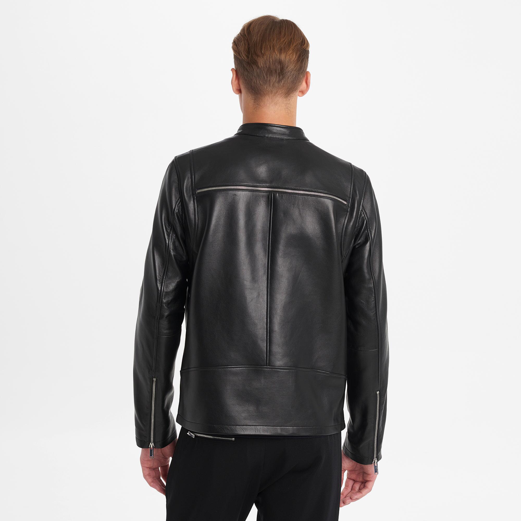 Full Zip Leather Jacket
