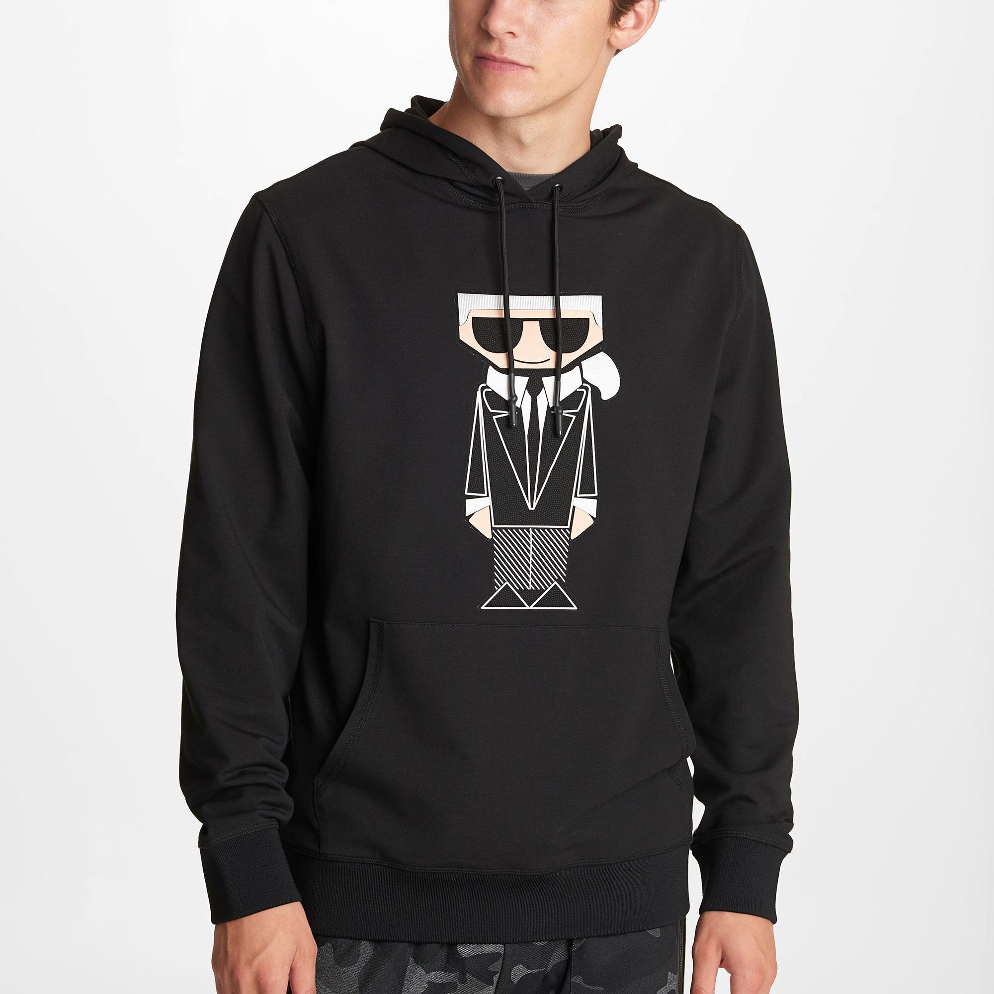 Karl Lagerfeld Synthetic Hoodie With Kocktail Karl in Black for Men Lyst