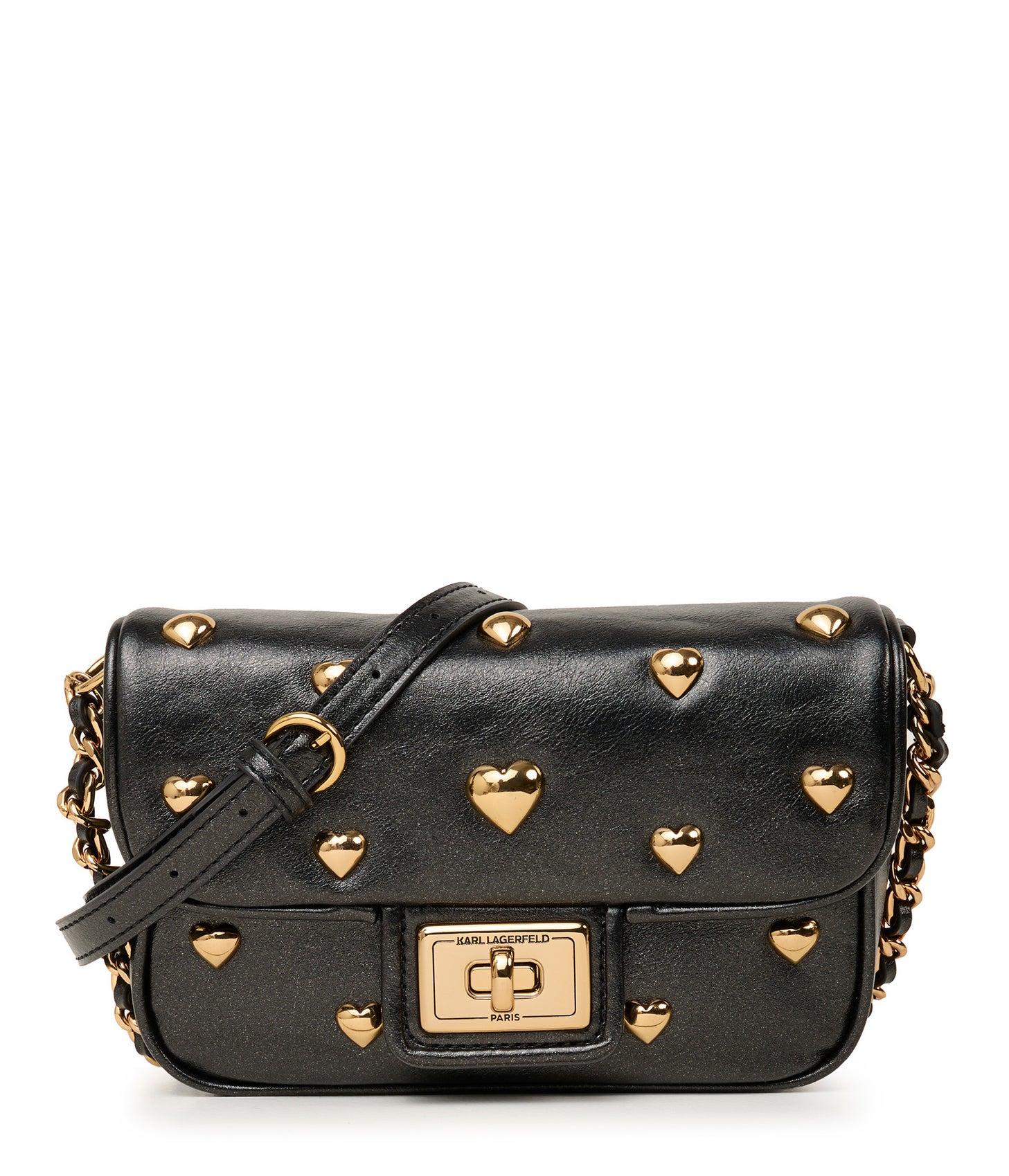 Karl Lagerfeld Women's Agyness Small Crossbody Bag Oversized Chain