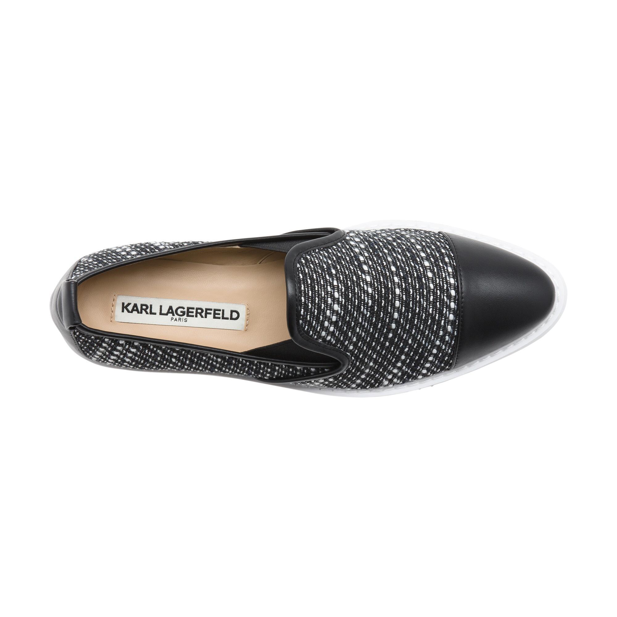 karl lagerfeld cler slip on sneaker