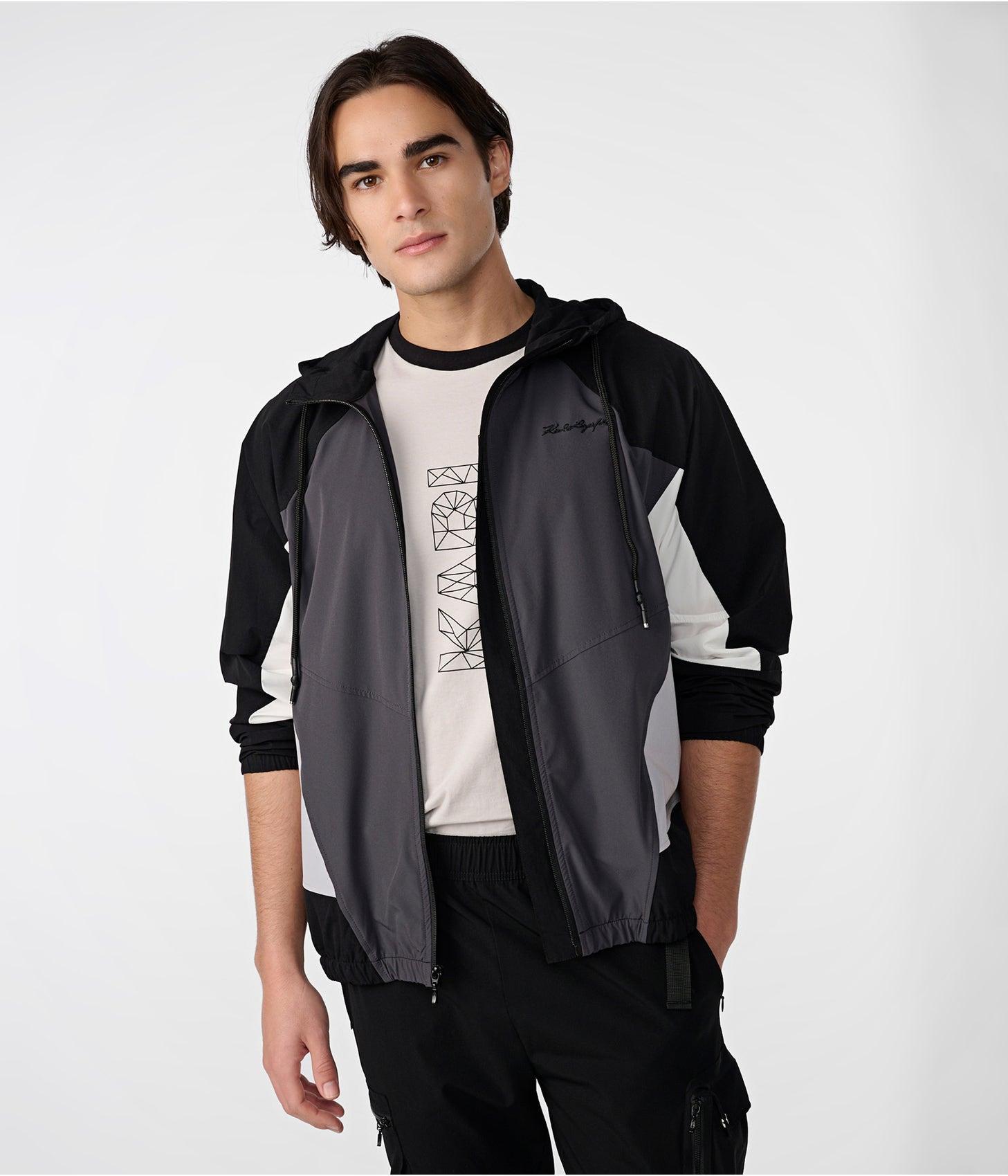 Karl Lagerfeld monogram-print Reversible Hooded Jacket - Farfetch