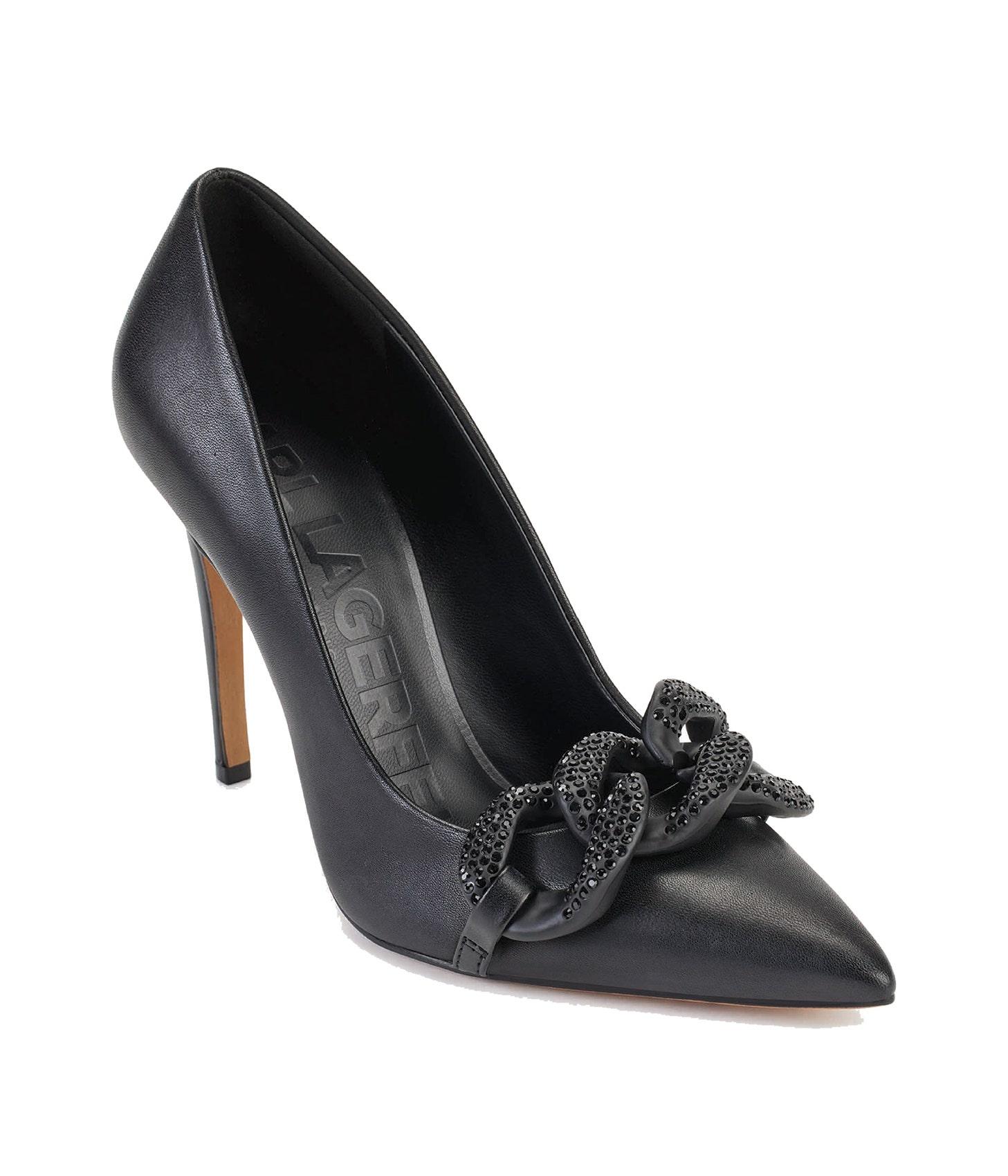 Karl Lagerfeld Carmy Leather Stiletto Pumps in Black Lyst