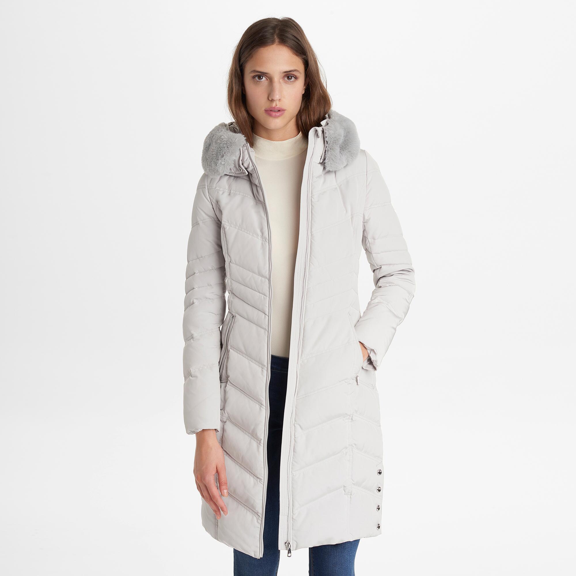 karl lagerfeld silver down padded jacket