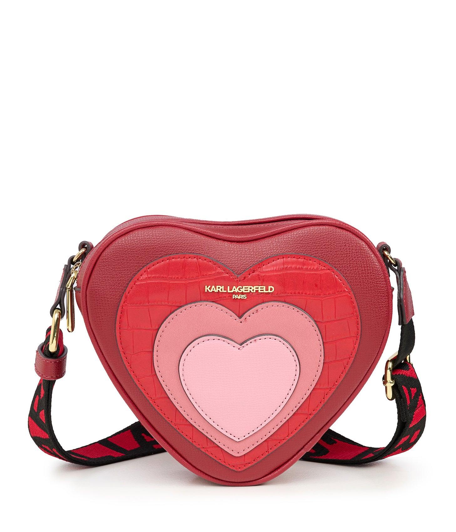 Karl Lagerfeld | Women's Maybelle Heart Crossbody Bag | Rouge in Red | Lyst