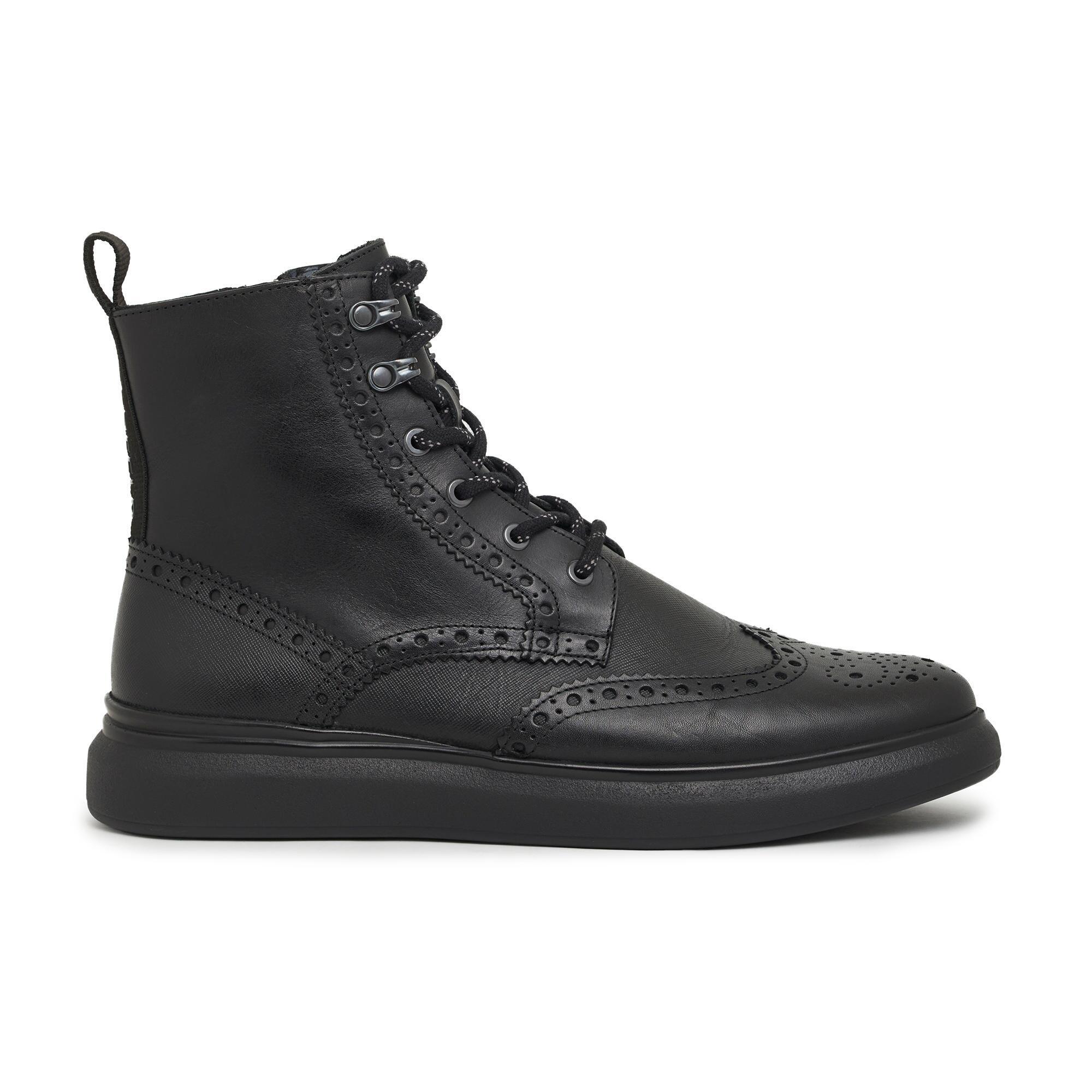 Karl Lagerfeld Men's Leather Wingtip Boot in Black for Men Lyst