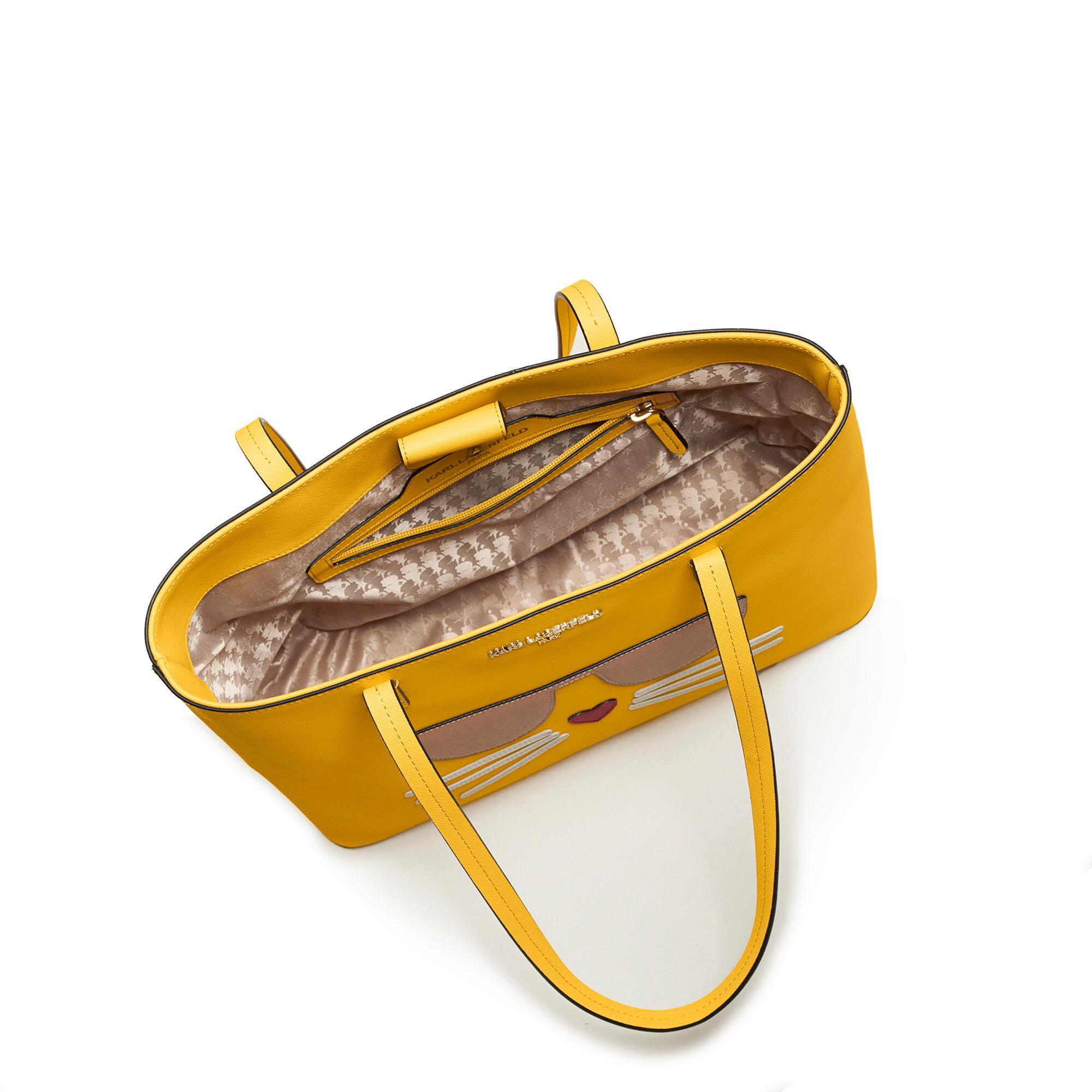 Karl Lagerfeld Maybelle Tote Bag in Yellow Lyst