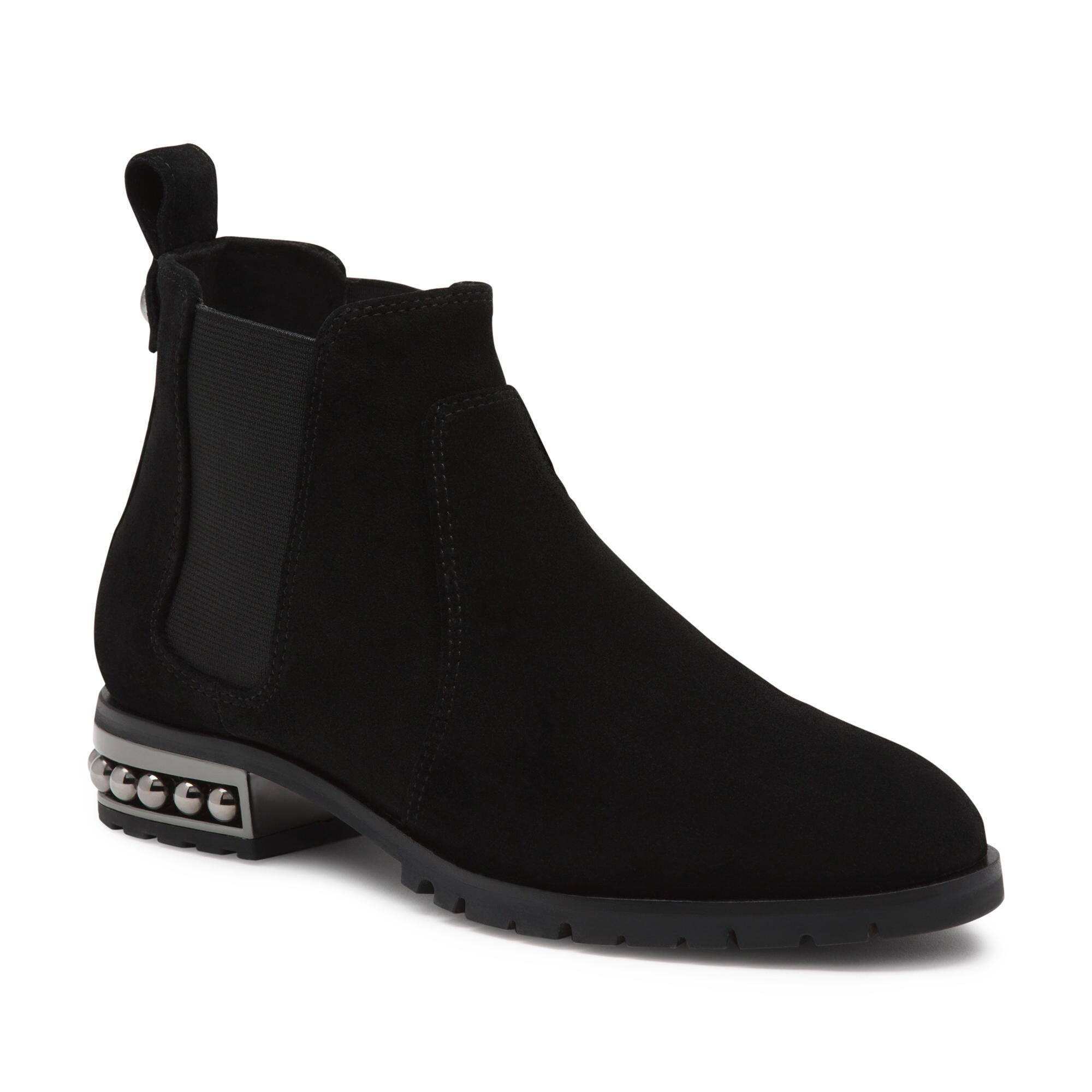 karl lagerfeld pearl boots
