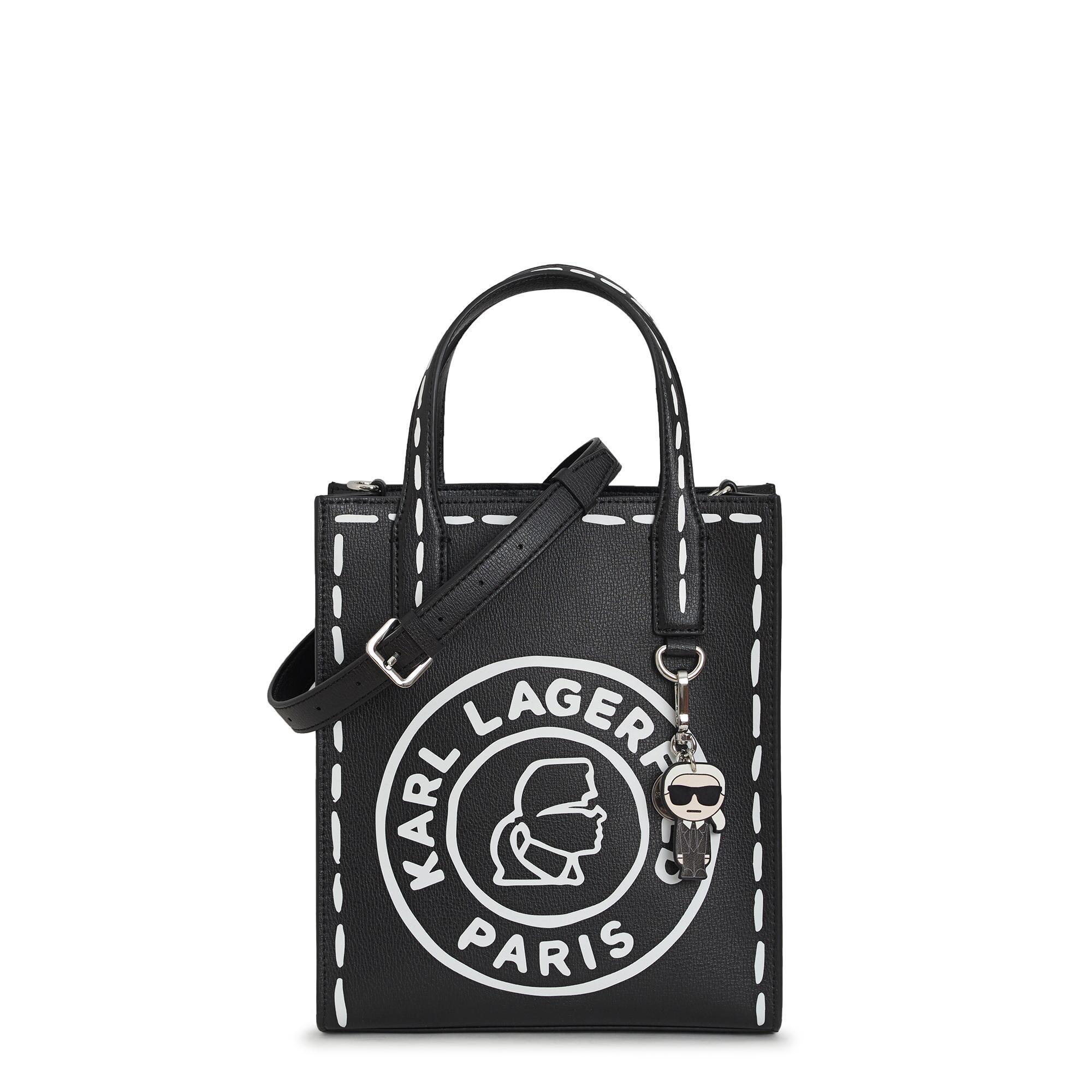 Karl Lagerfeld Nouveau Tote in Black | Lyst