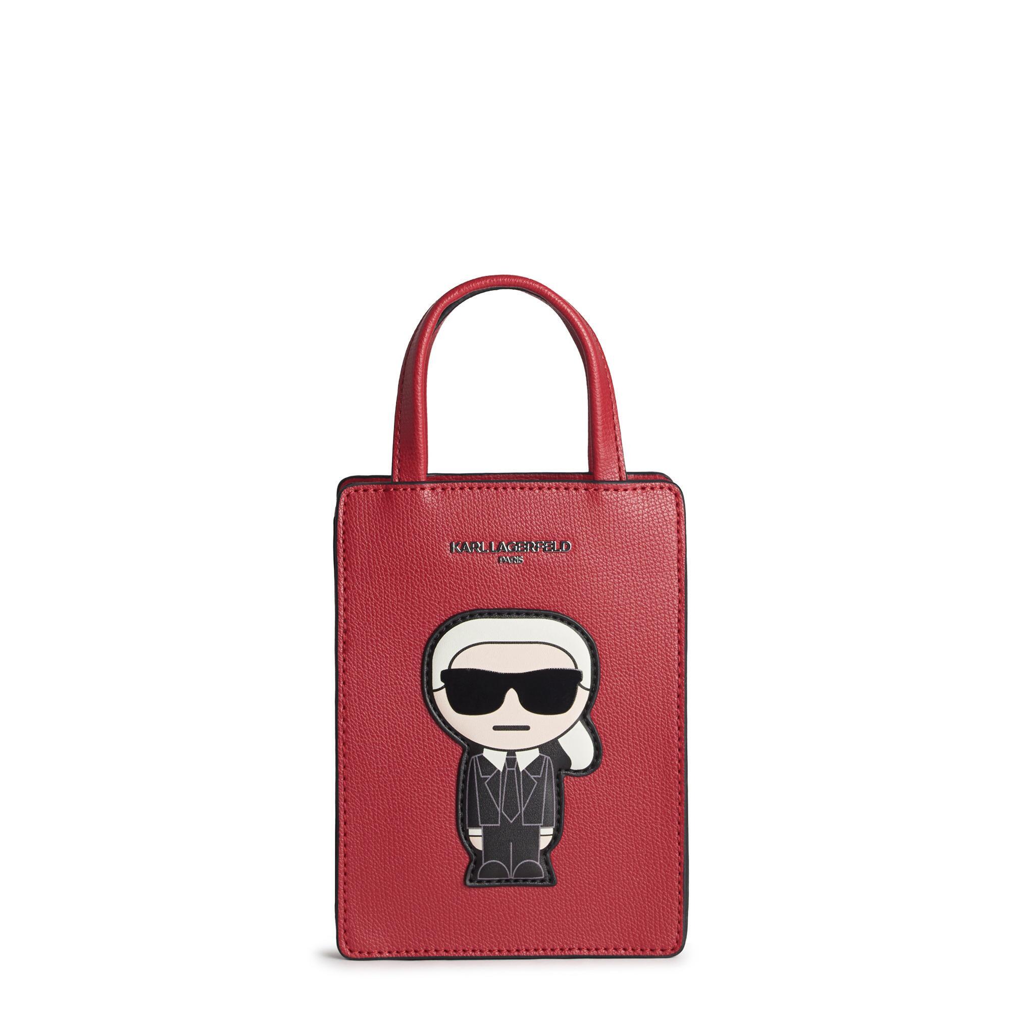 Karl Lagerfeld Maybelle Cell Phone Bag in Red | Lyst