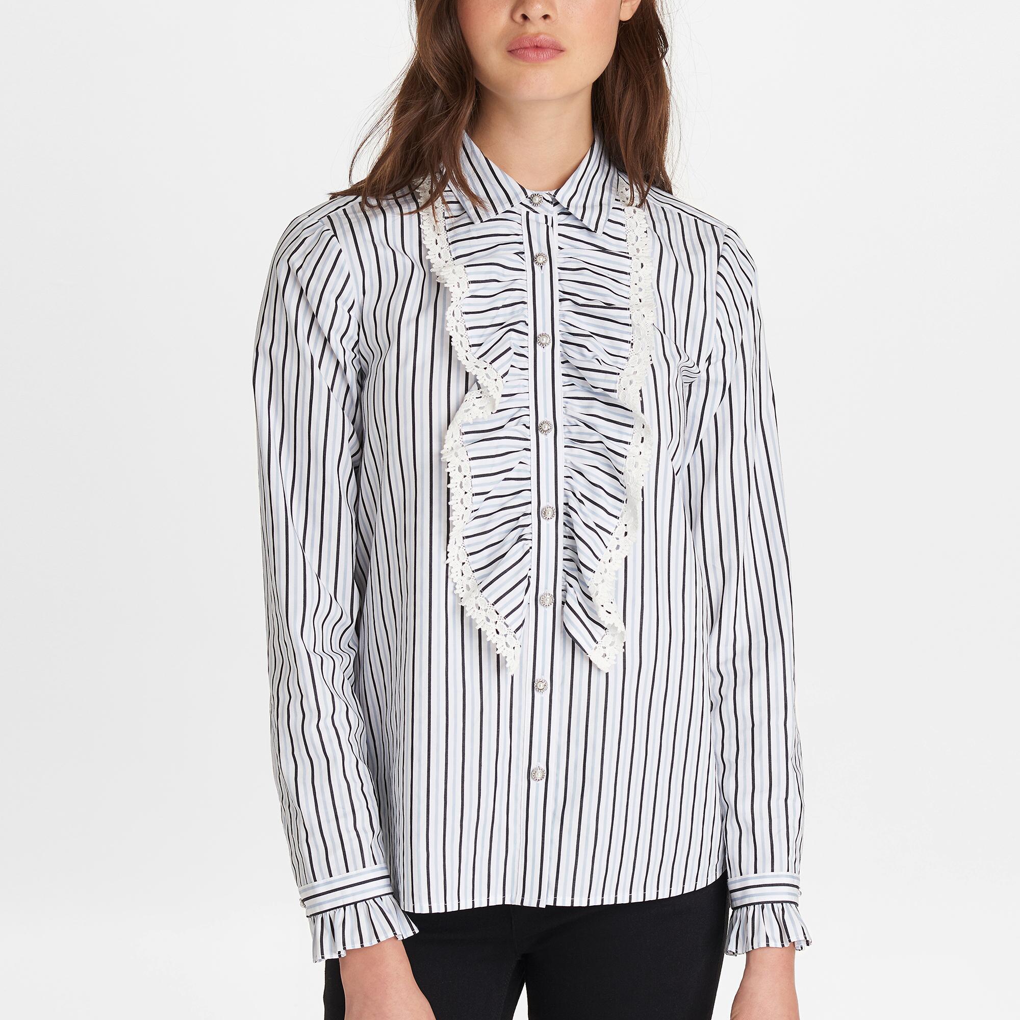 karl lagerfeld ruffle blouse