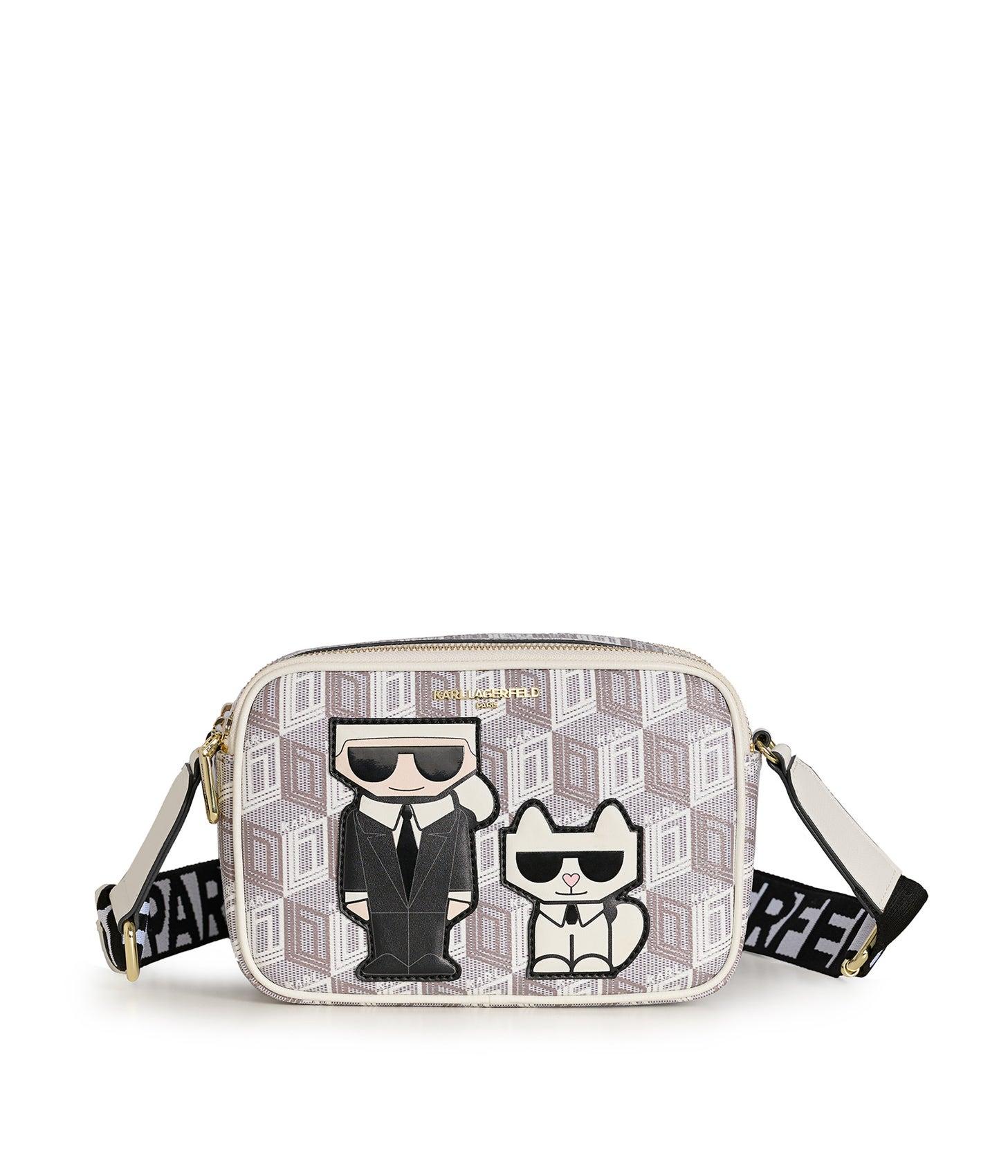 Karl Lagerfeld Paris Embellished Maybelle Camera Crossbody Bag - Multi/White