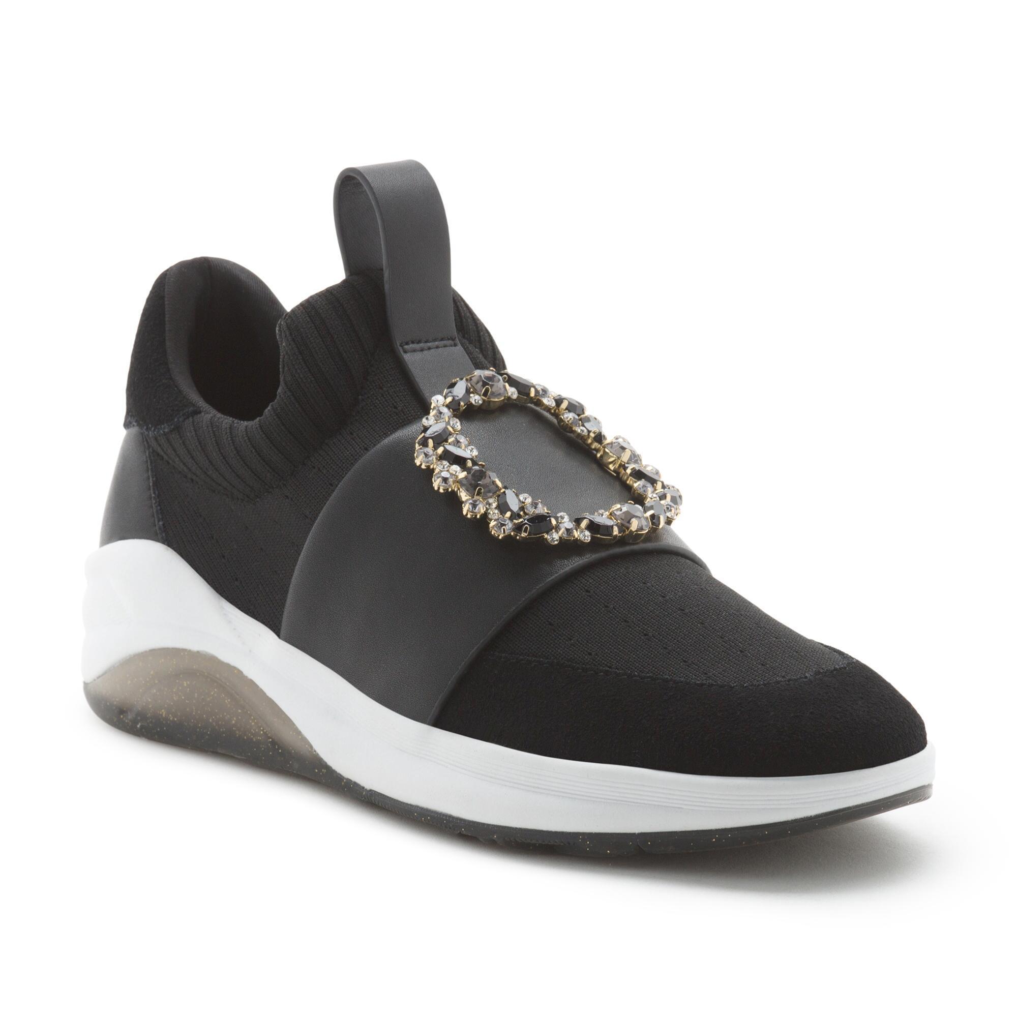karl lagerfeld embellished sneakers