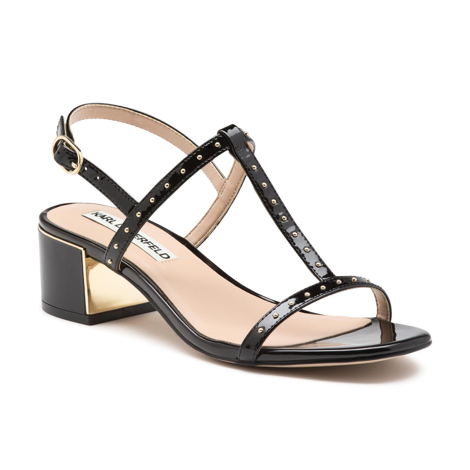 Karl lagerfeld block heel hotsell