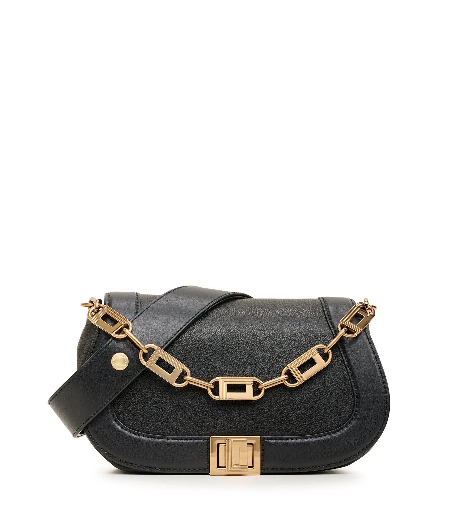 Karl Lagerfeld Women's Ivette Double Handle Crossbody Bag Black