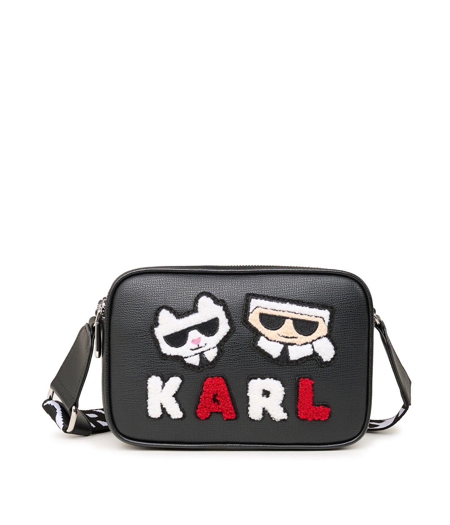 Karl Lagerfeld | Women's Maybelle Karl Camera Crossbody Bag | Black/red |  Lyst