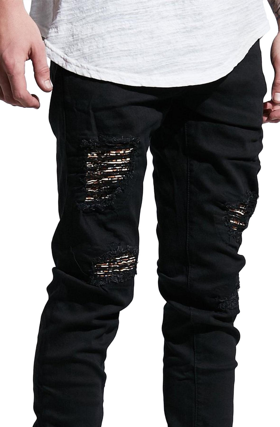 crysp chandler checker black jeans